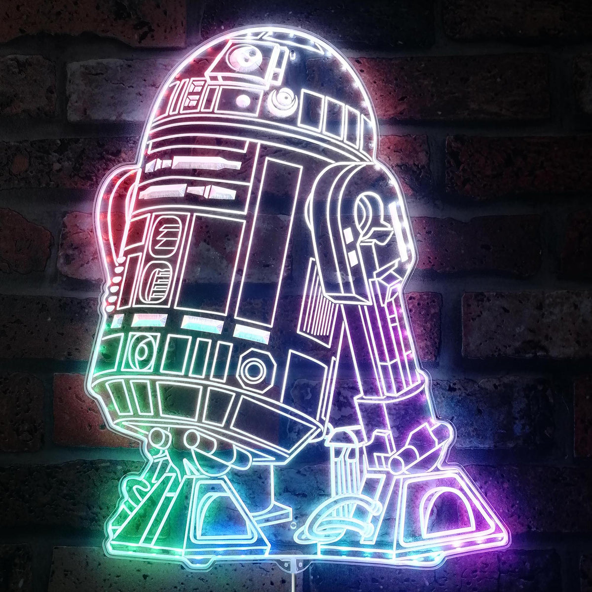 Star Wars R2D2 Dynamic RGB Edge Lit LED Sign | ledlabcave