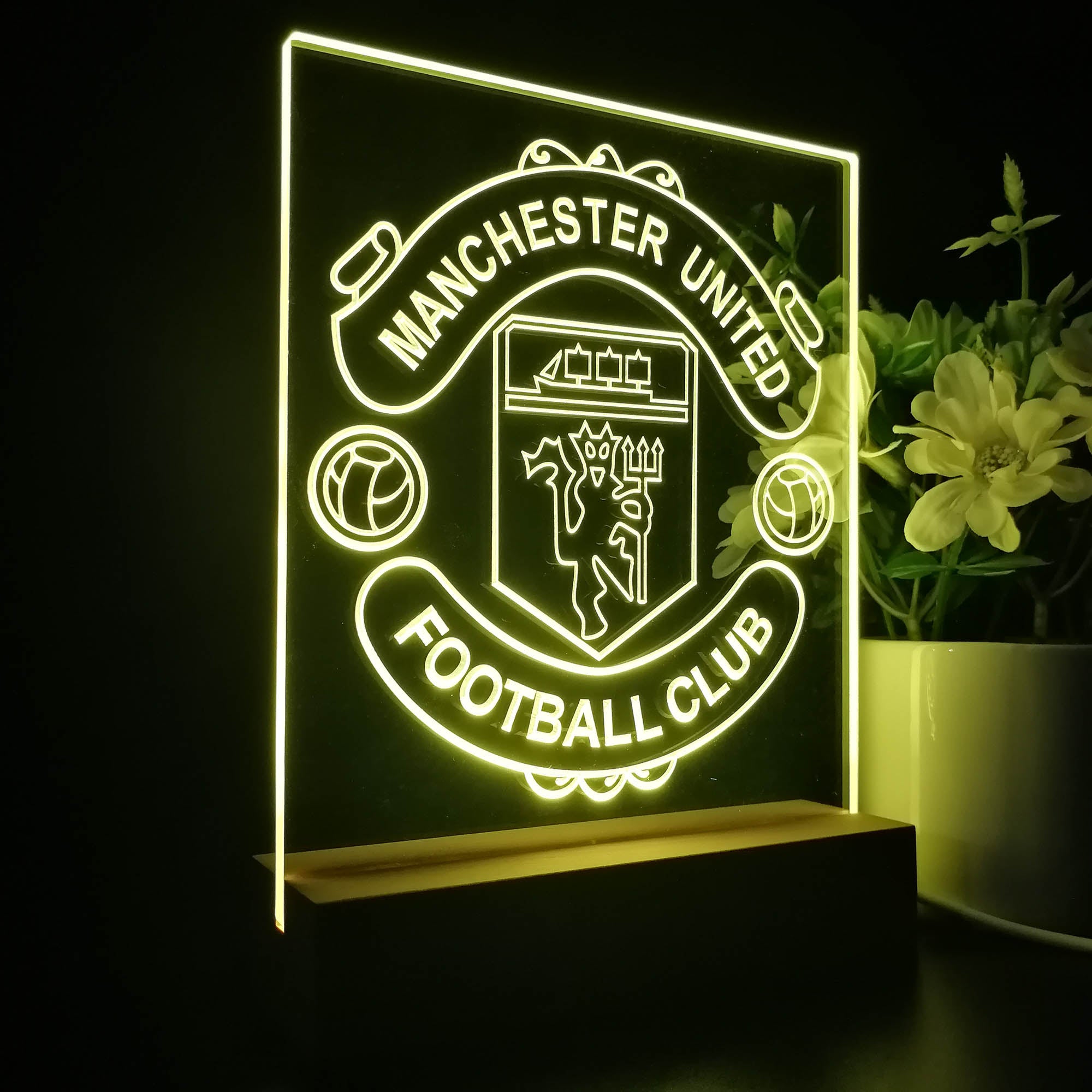 Manchester United F.C. 3D LED Illusion Sport Team Night Light