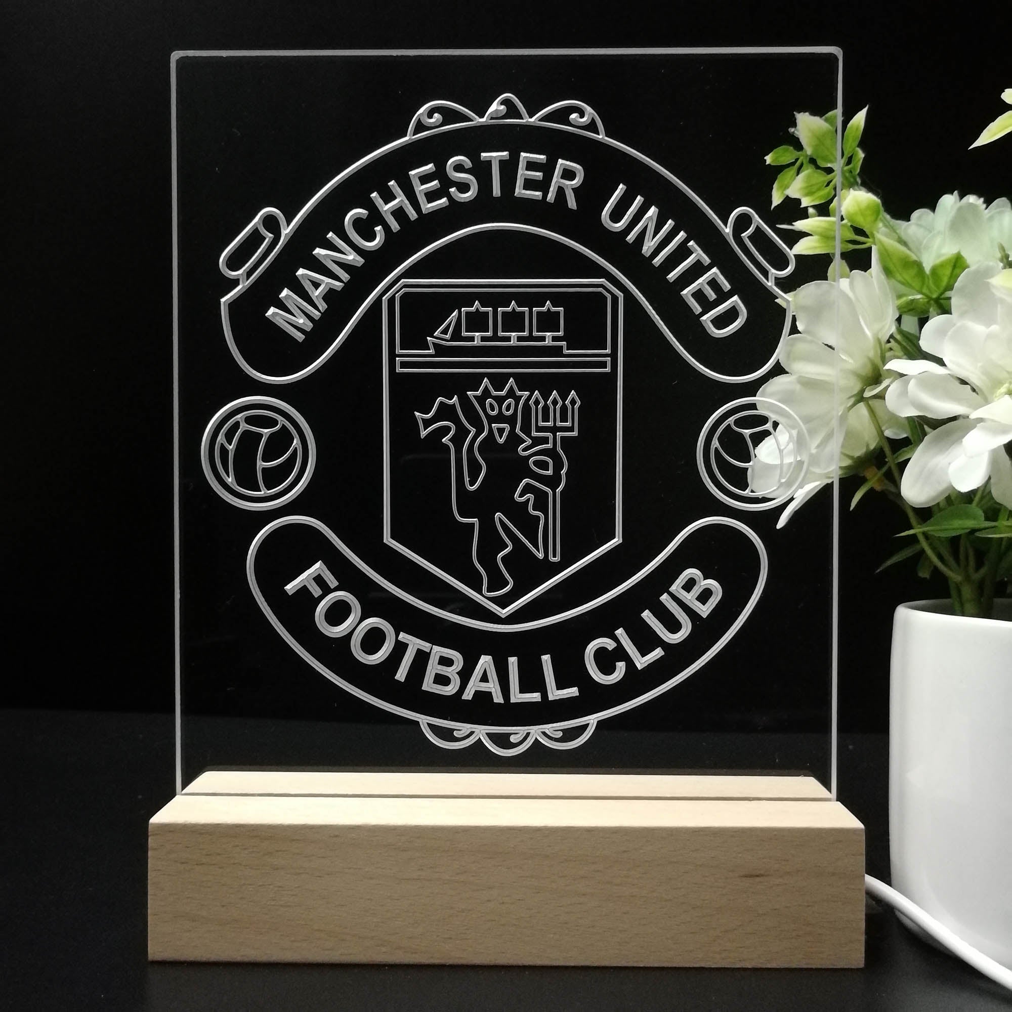 Manchester United F.C. 3D LED Illusion Sport Team Night Light