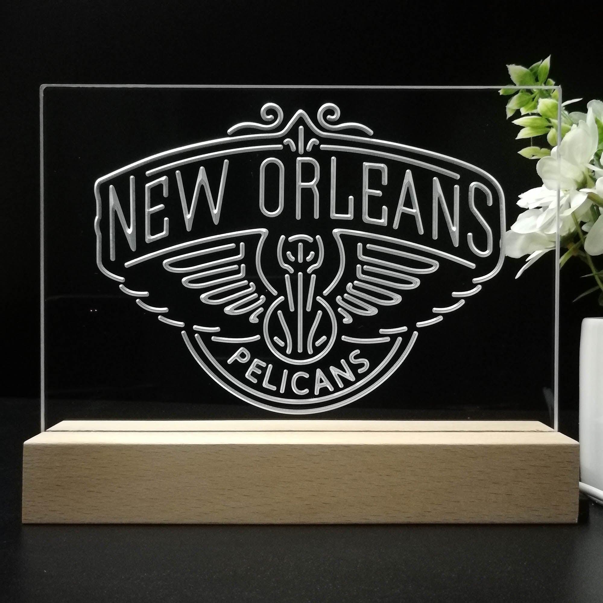 New Orleans Pelicans 3D LED Illusion Sport Team Night Light