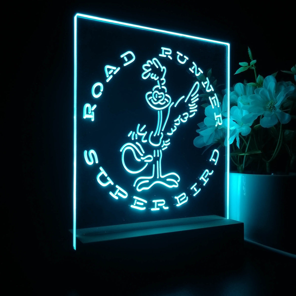 Road Runner Super Bird Car Auto 3D LED Optical Illusion Night Light ...