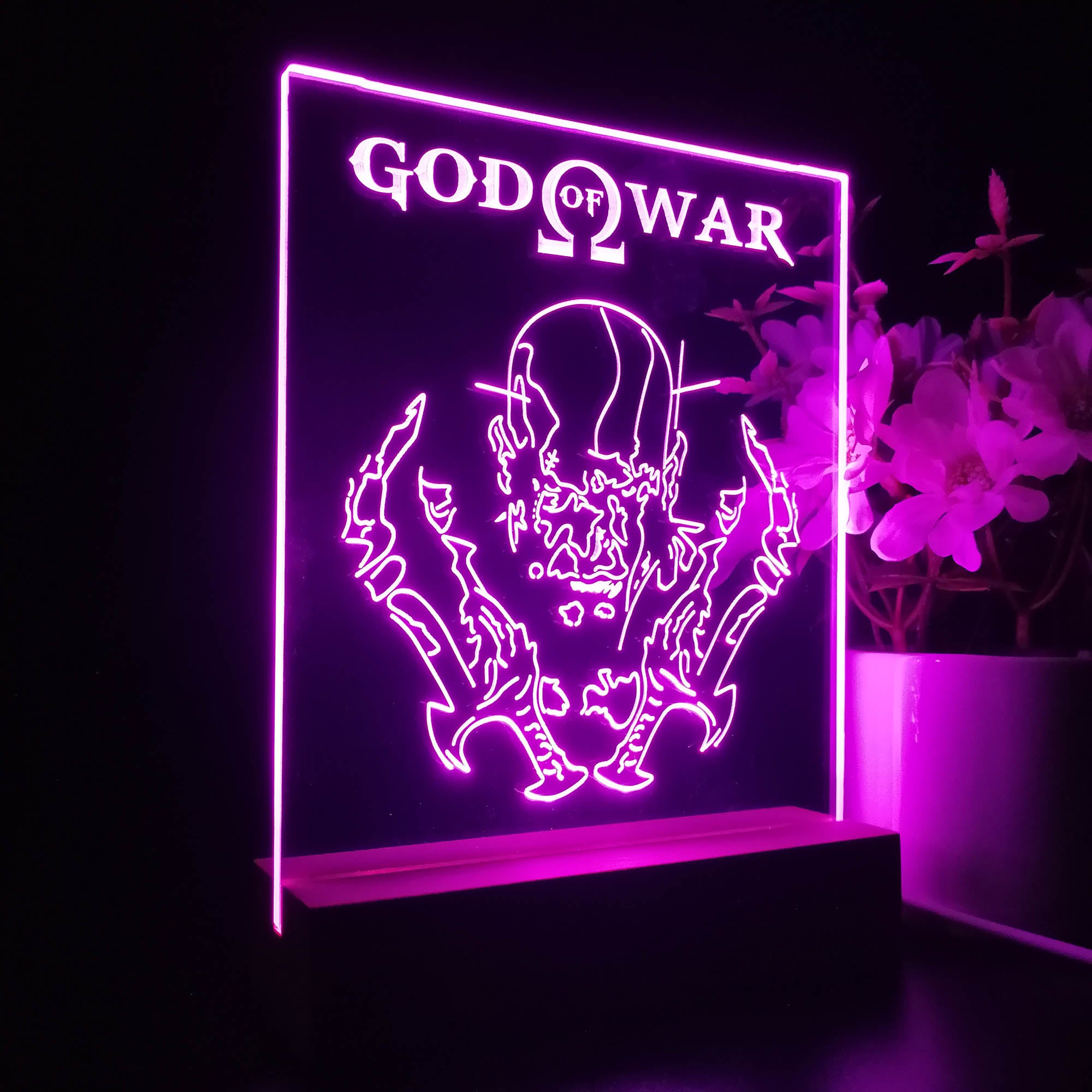 God of War Anime Night Light 3D Illusion Lamp