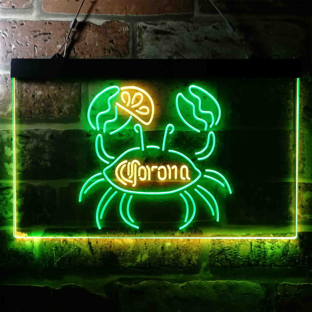 Corona Crab Lime Lemon Beer Neon Sign - LED LAB CAVE
