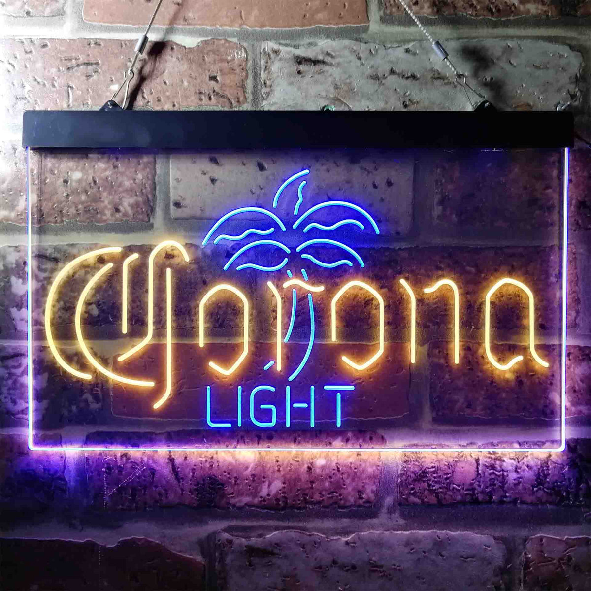 Corona Light Palm Tree Middle Neon Sign - LED LAB CAVE