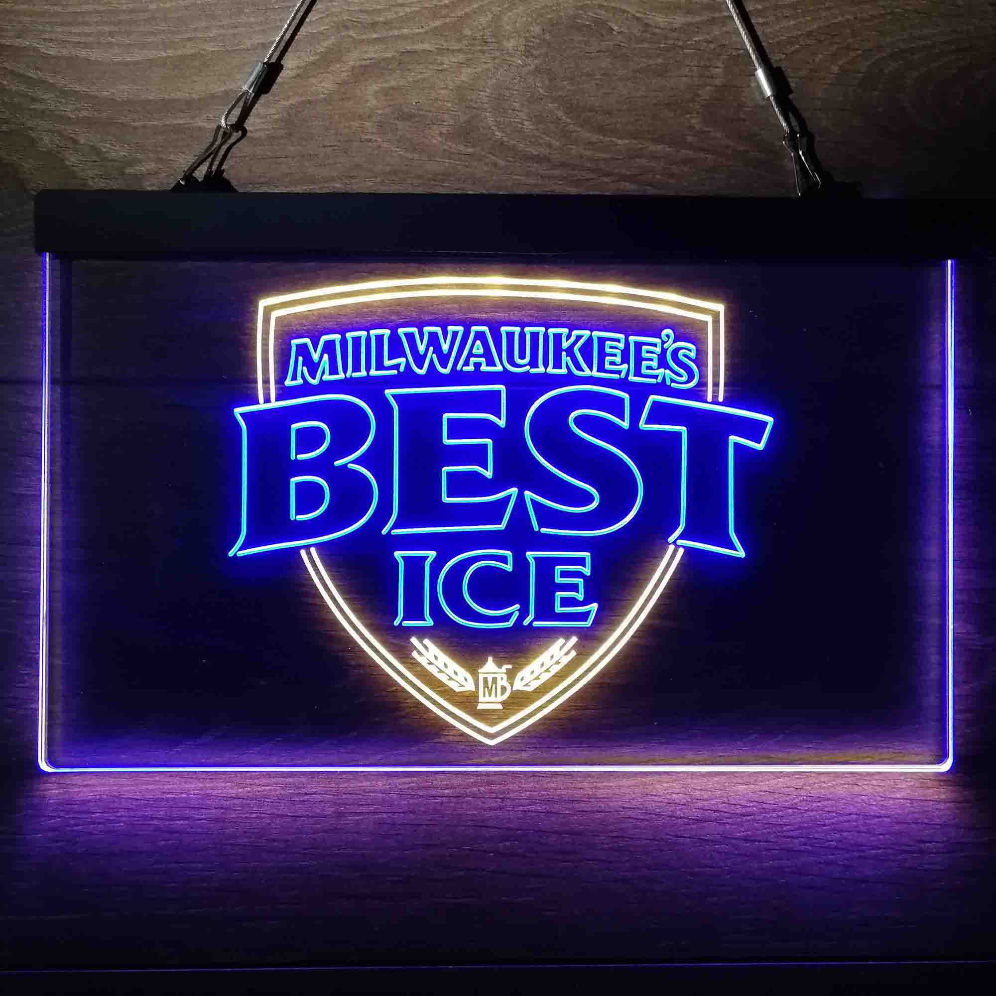 Milwaukee's Best Ice Vintage Logo Neon LED Sign