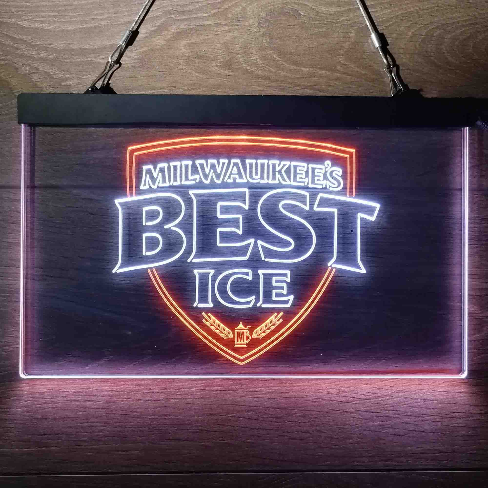 Milwaukee's Best Ice Vintage Logo Neon LED Sign