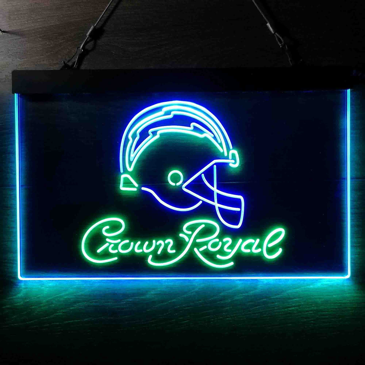 Crown Royal Bar Los Angeles Chargers Est. 1960 Neon Sign - LED LAB CAVE