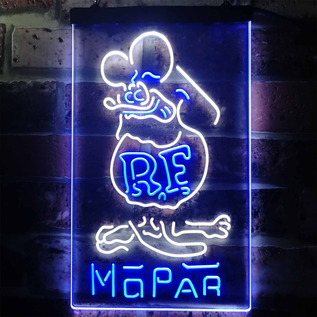 Rat Fink Retro RF Mopar Neon LED Sign