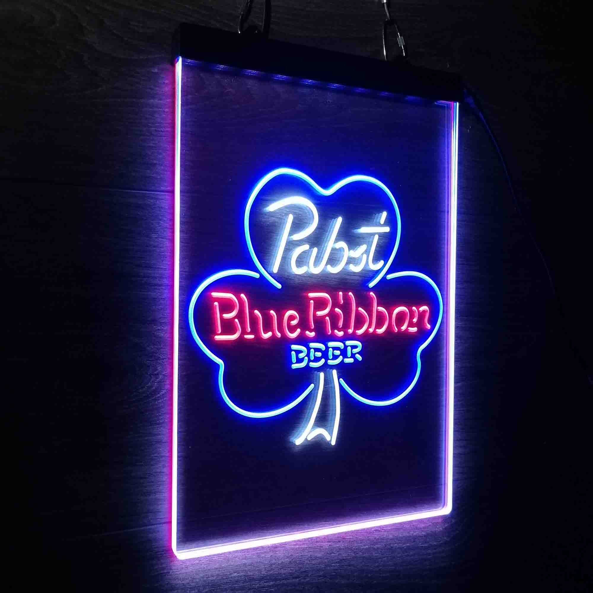 Pabst Blue Ribbon Beer Bar Neon 3-Color LED Sign