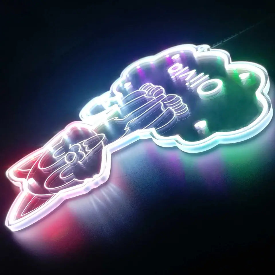 Personalized Fox RGB Dynamic Glam LED Sign