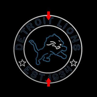 Personalized Custom Your Sport Team Detroit Lions Est. 1934 Dual Color LED Light Sign ProLedSign