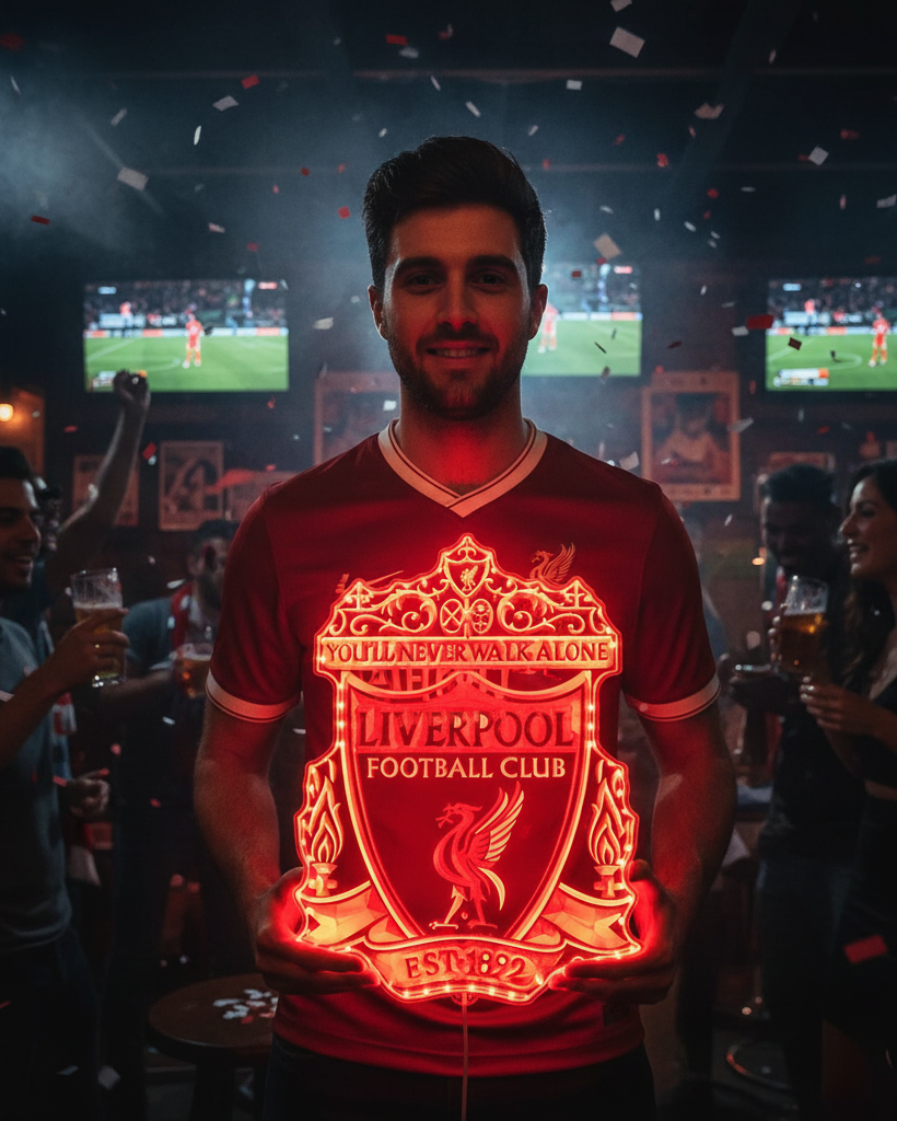 Liverpool Football Club Sports Bar Neon RGB Edge Lit LED Sign
