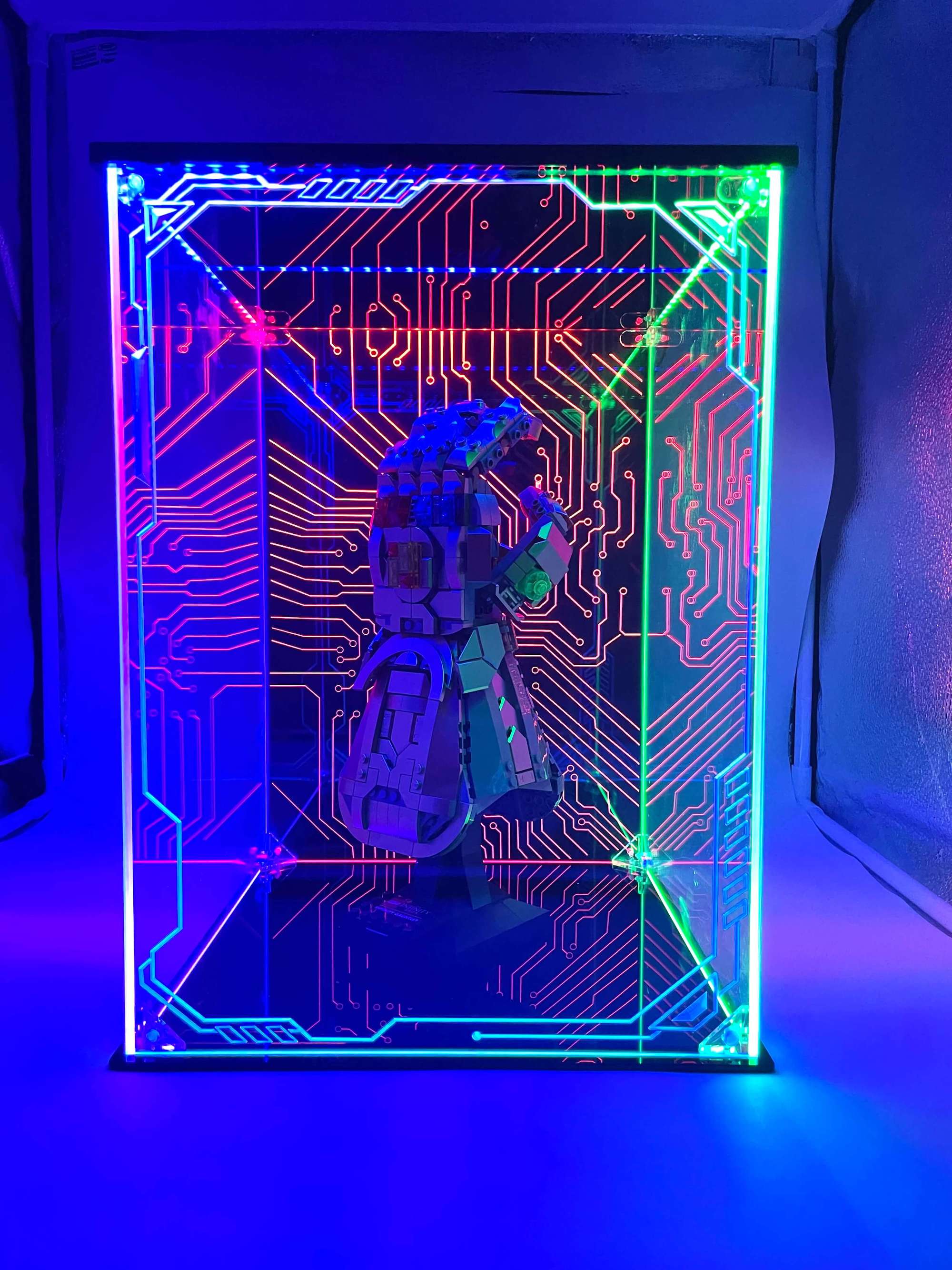 Custom LED Display Case For Lego Infinity Gauntlet Set 76191, 76223