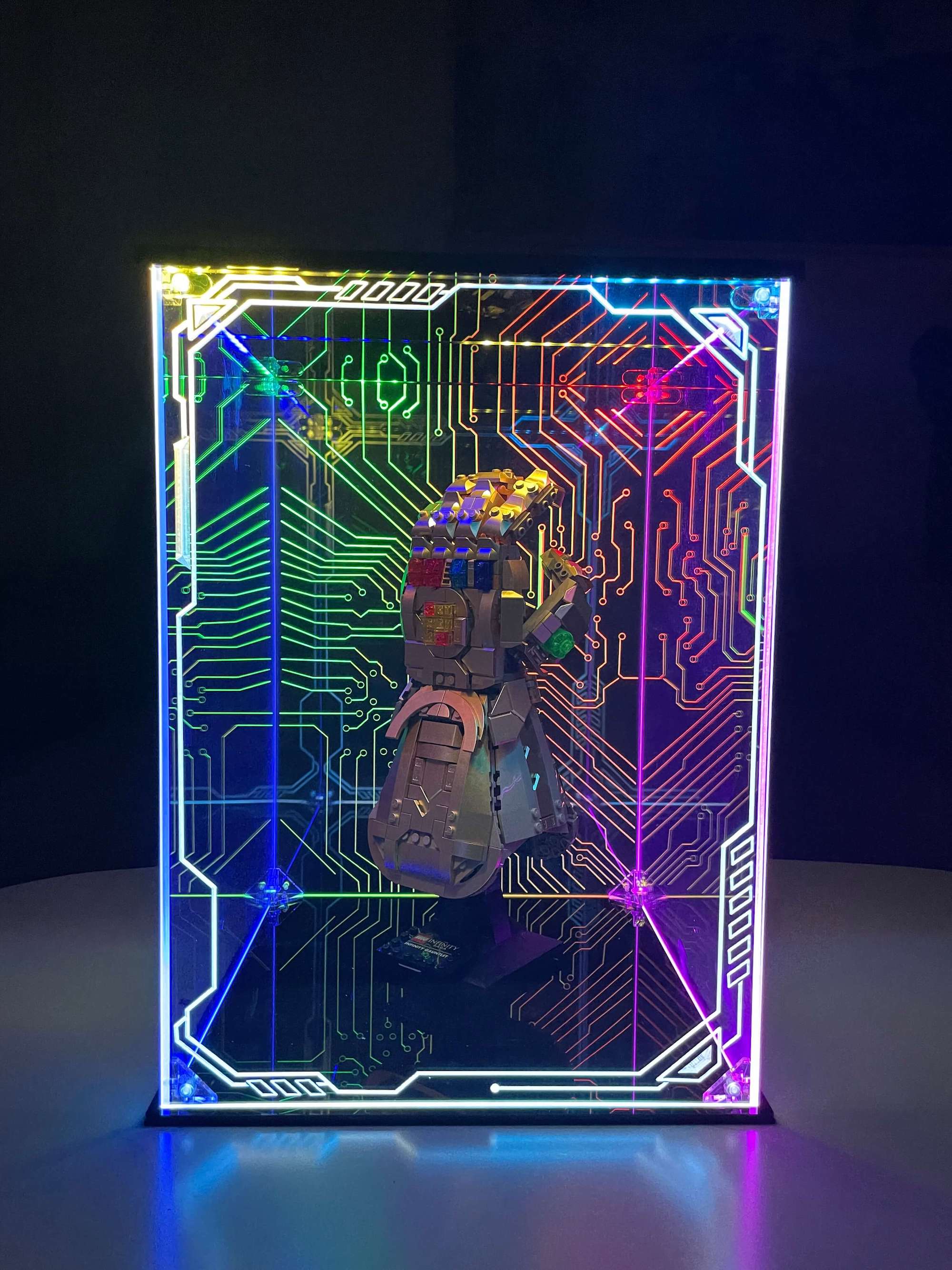 Custom LED Display Case For Lego Infinity Gauntlet Set 76191, 76223