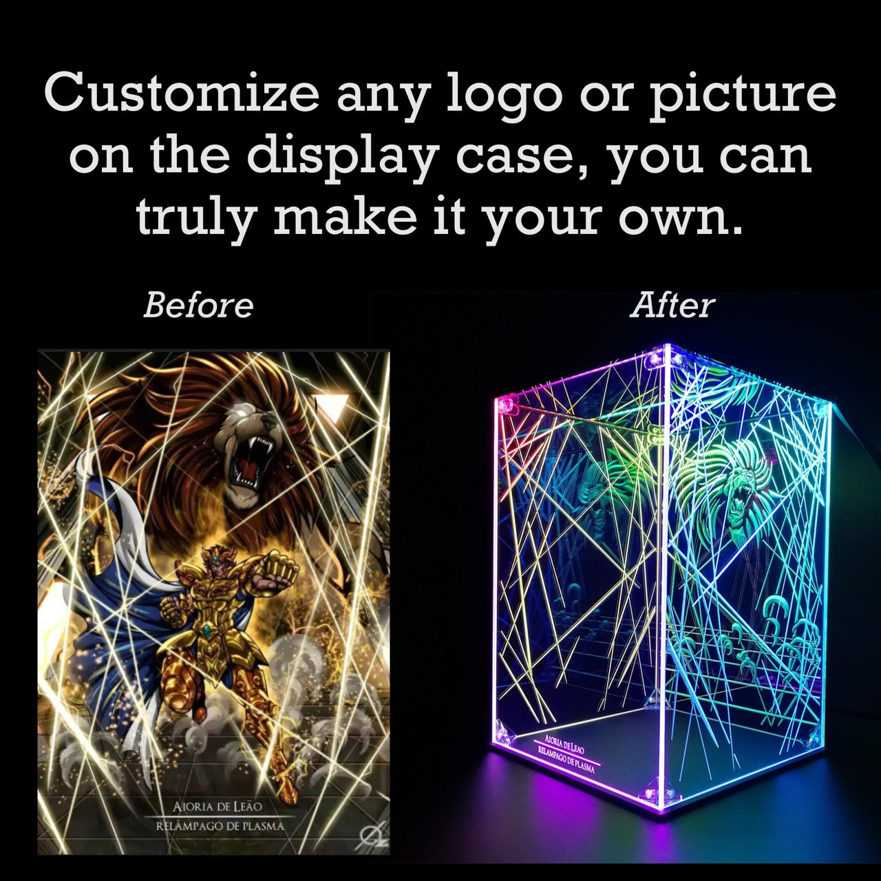 Custom LED Vertical Display Case For Funko Pop, Lego, Collectible Figures