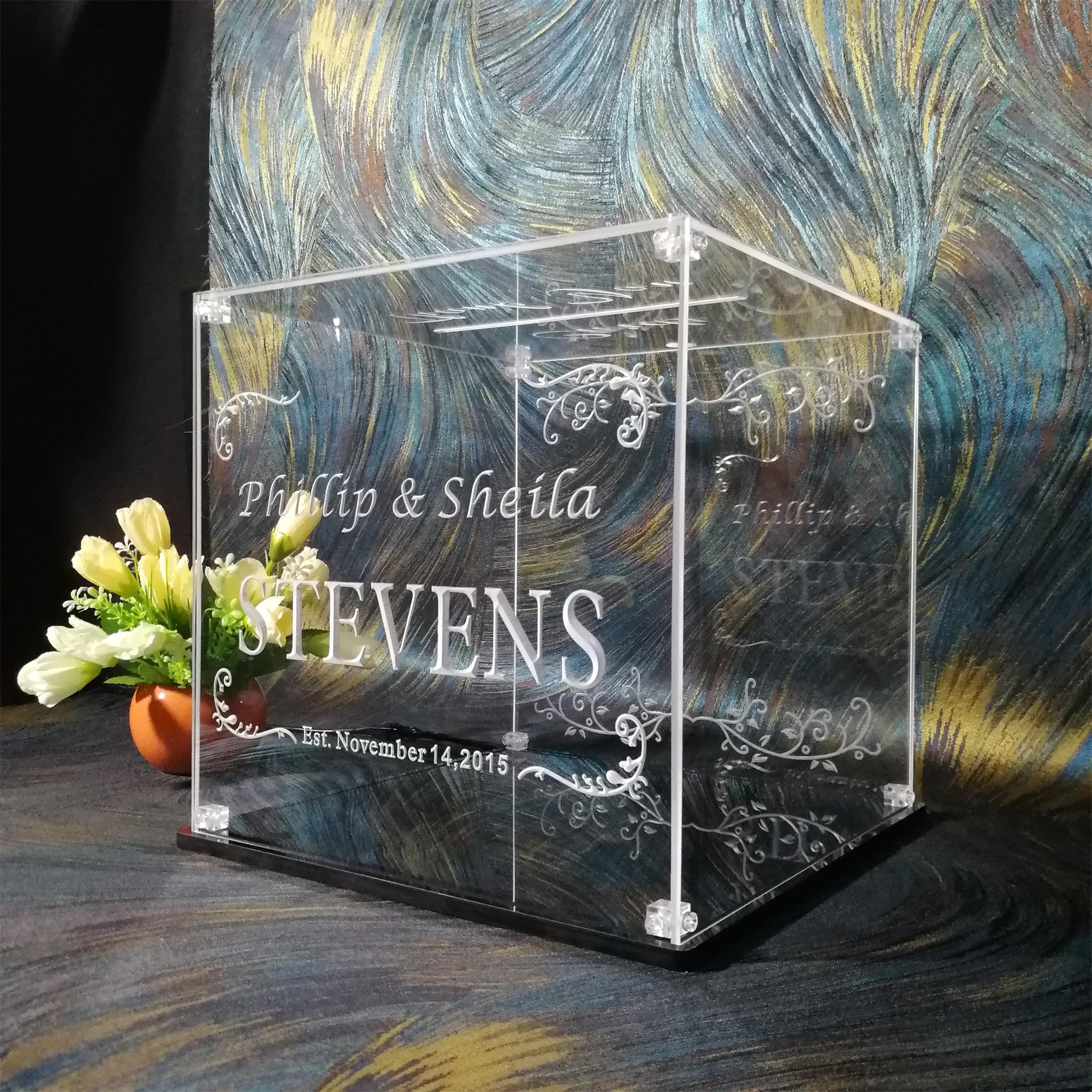 Personalized Wedding Card LED Lighting Box, Wedding Envelope Box, Wedding Gifts Décor