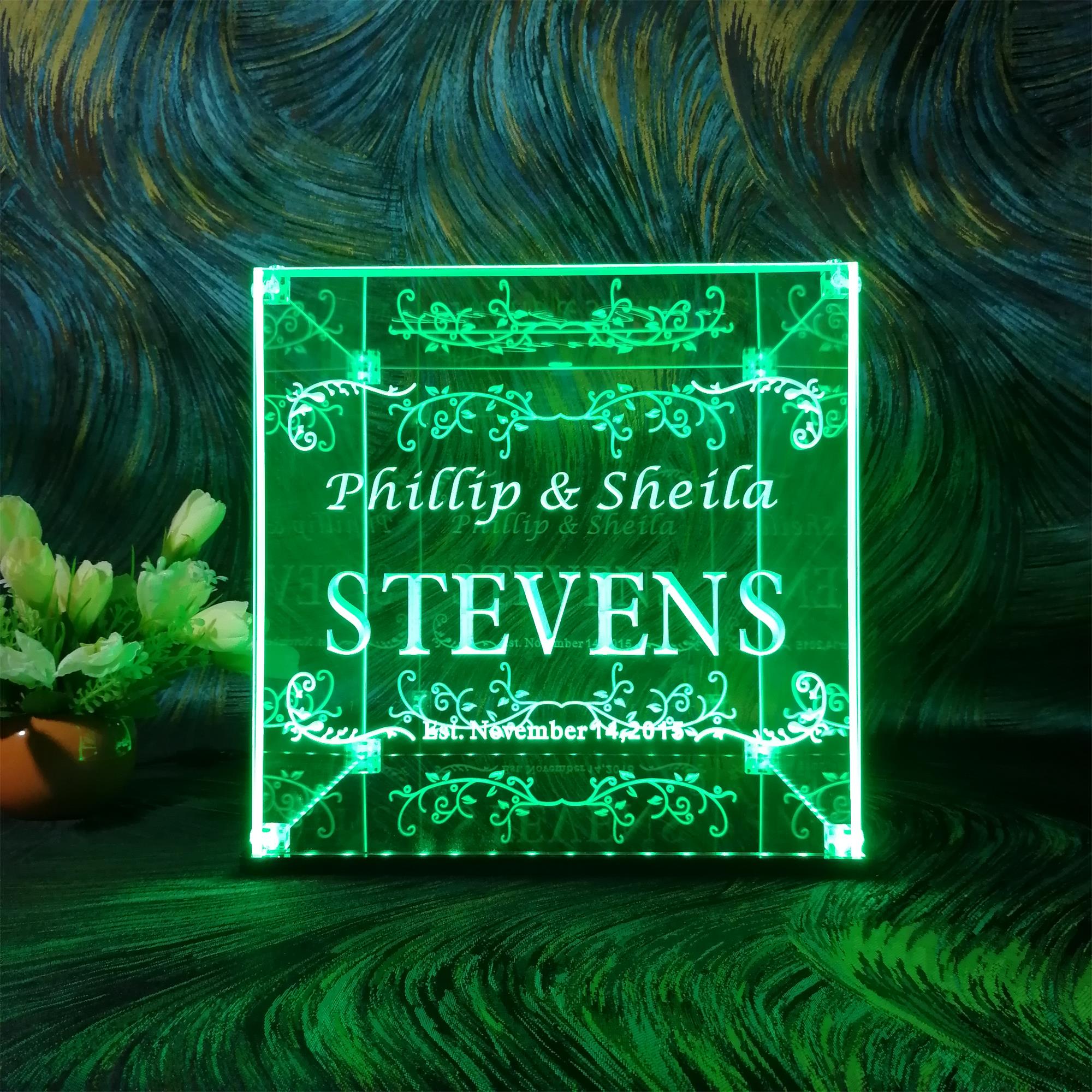 Personalized Wedding Card LED Lighting Box, Wedding Envelope Box, Wedding Gifts Décor