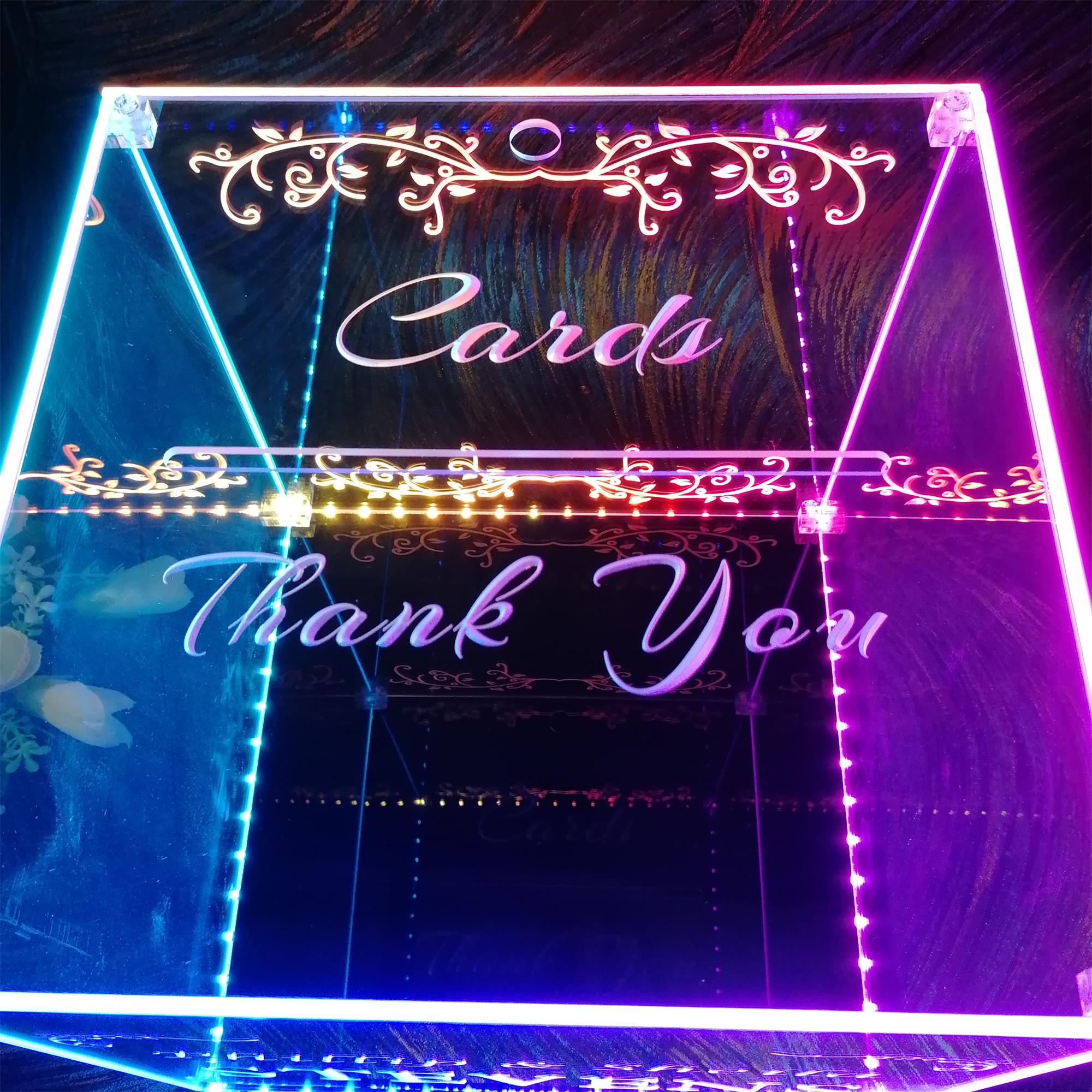 Personalized Wedding Card LED Lighting Box, Wedding Envelope Box, Wedding Gifts Décor