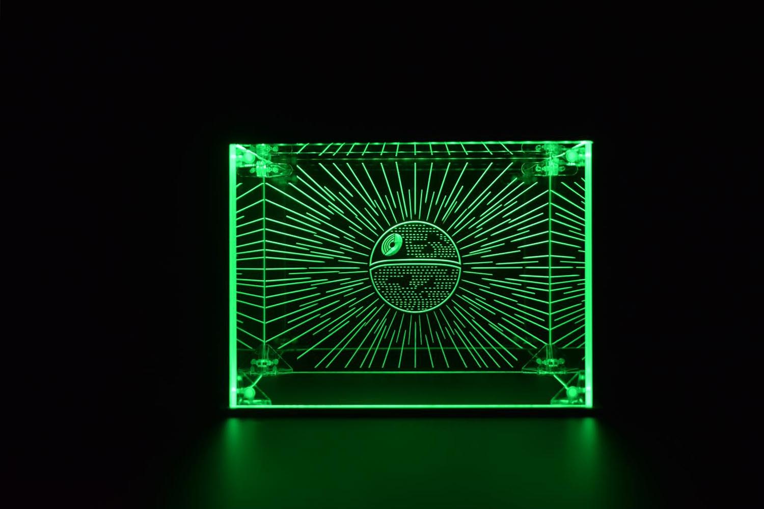 Death Star Theme LED Display Case For Star Wars Executor Super Star Destroyer