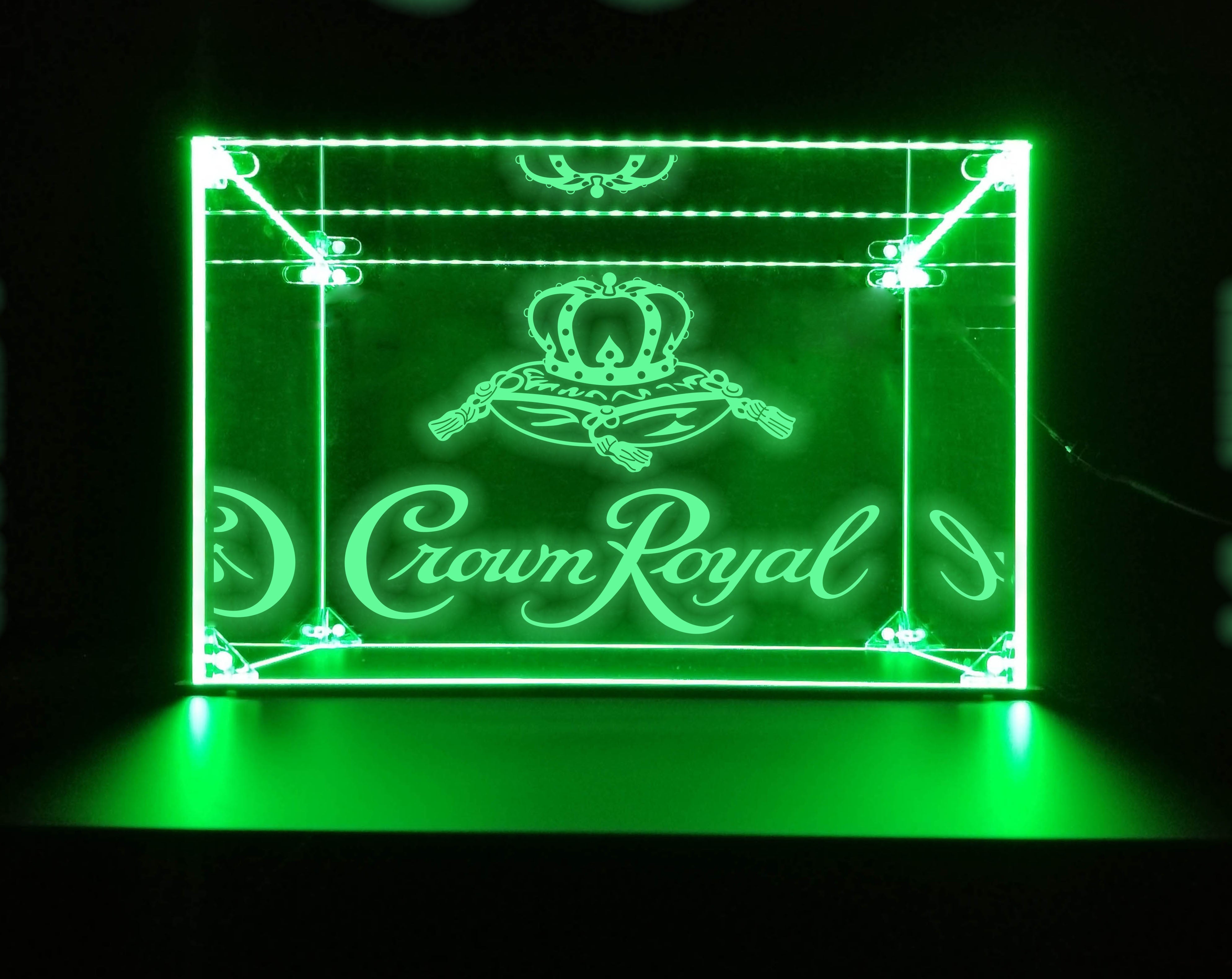 LED Display Case For Crown Royal Bar Liquor Bottles