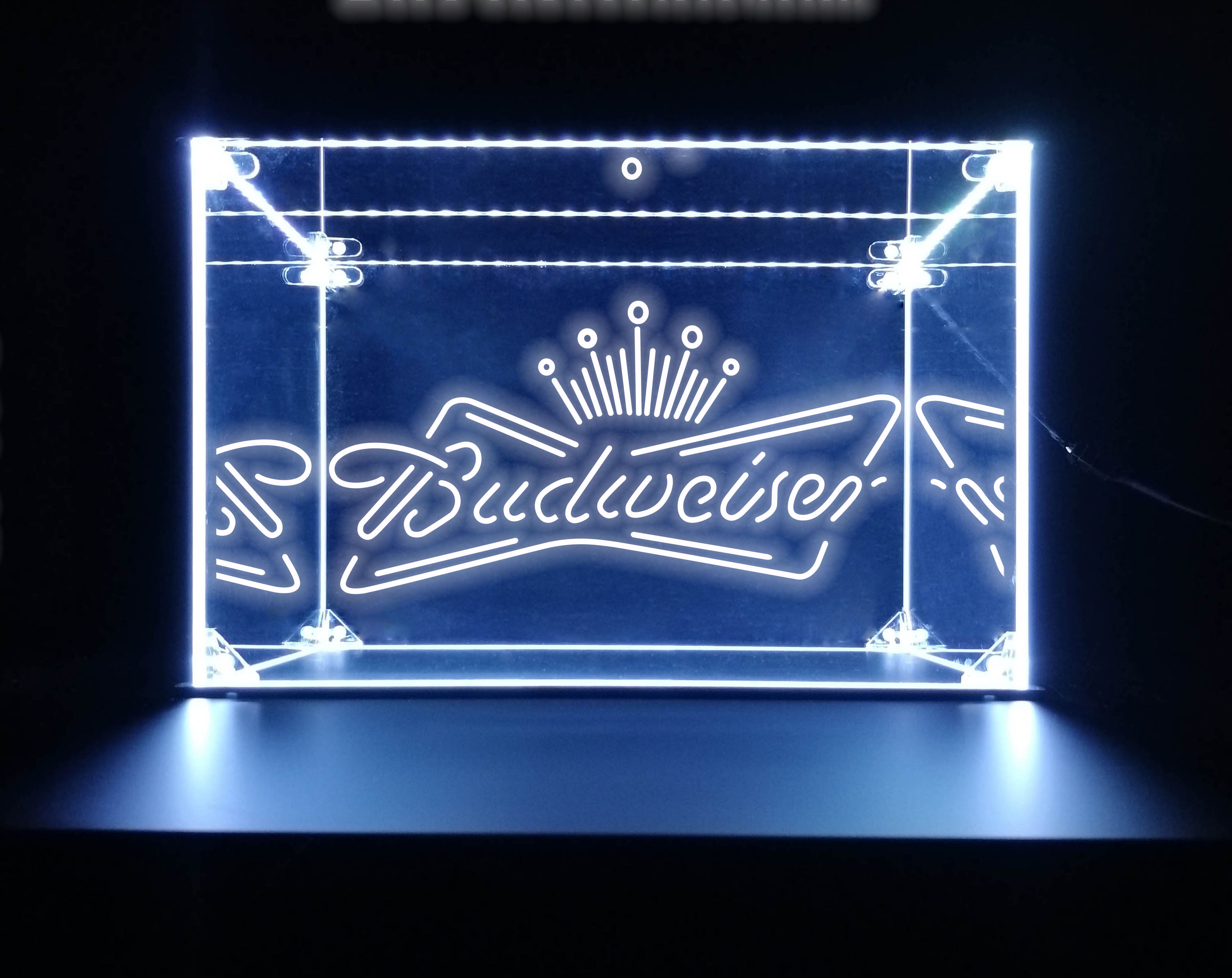 LED Display Case For Budweiser Bar Liquor Bottles