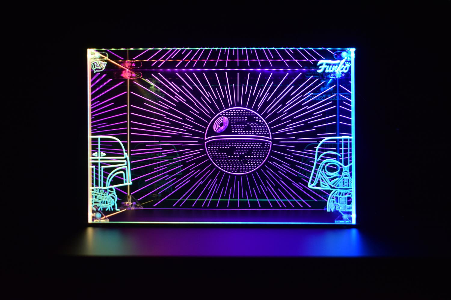 Custom Funko Pop Star Wars Figures Toy LED Display Case