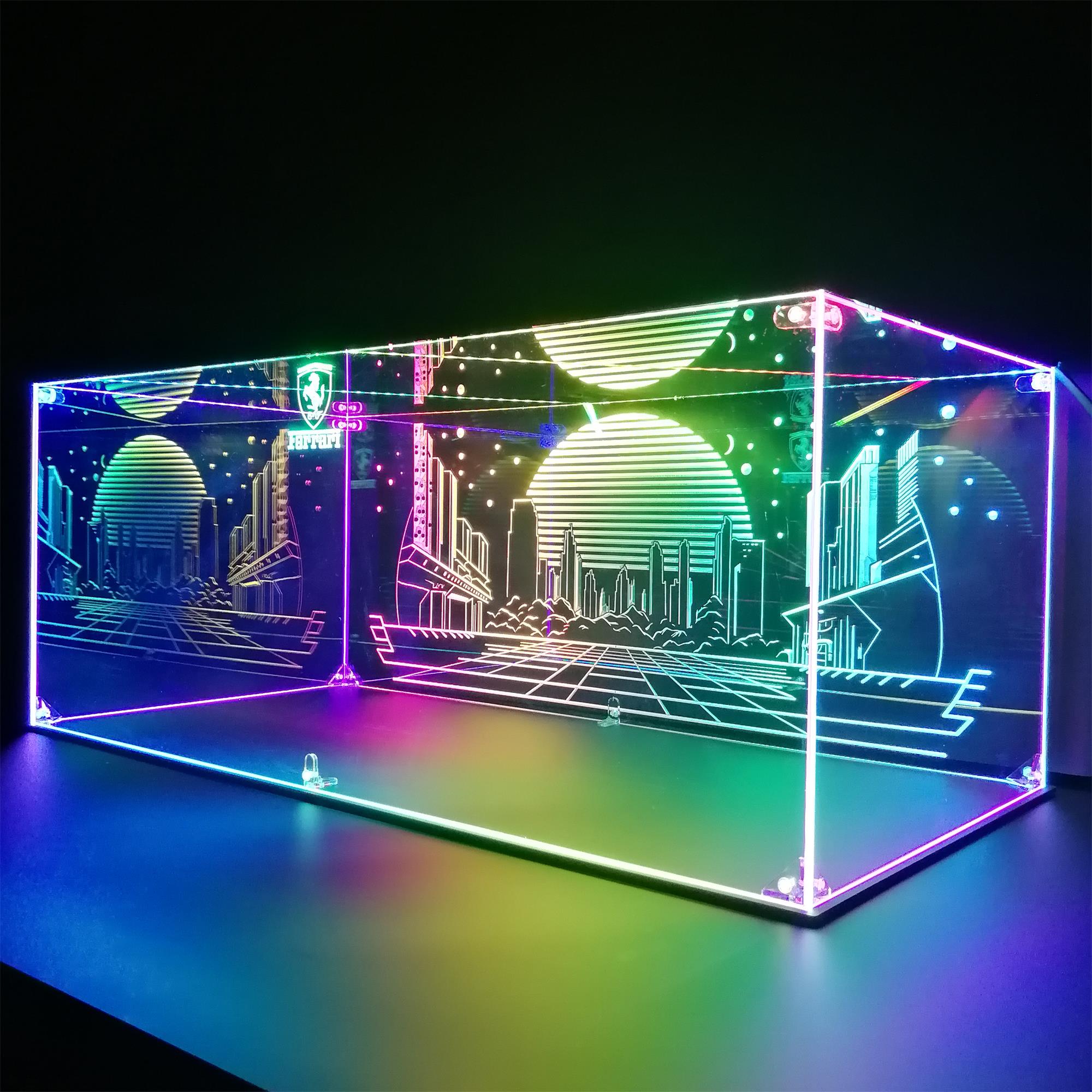 LED Acrylic Display Case For LEGO® Technic™ 42096, 10295, 42115, 42083, 42123