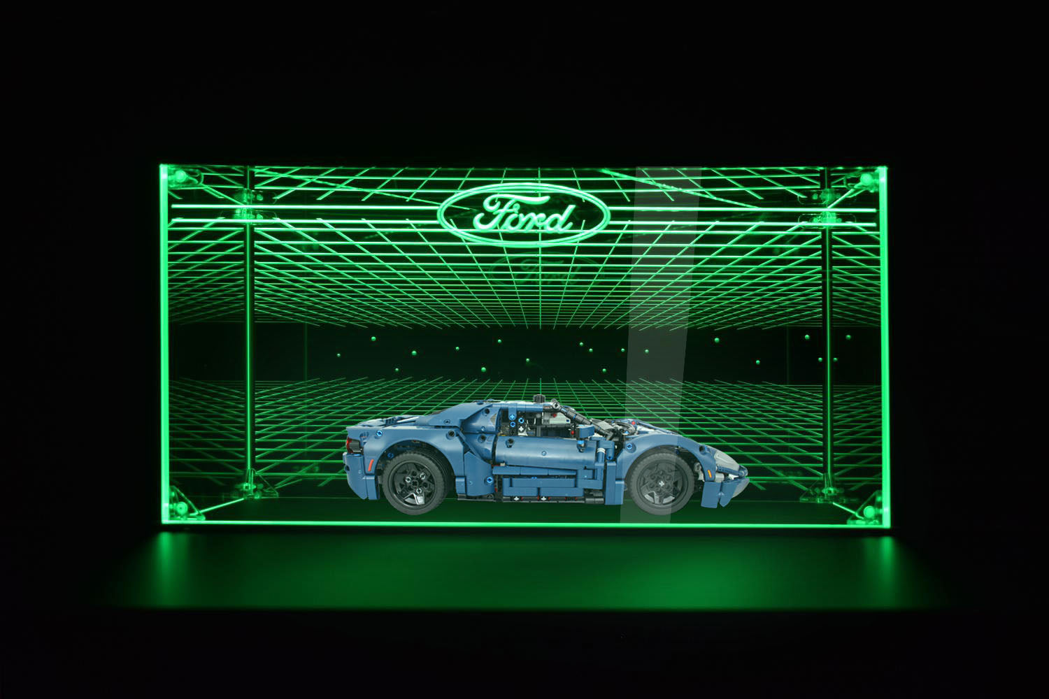 Custom Scale Car Models LED Display Case for Lego 42154 FORD GT