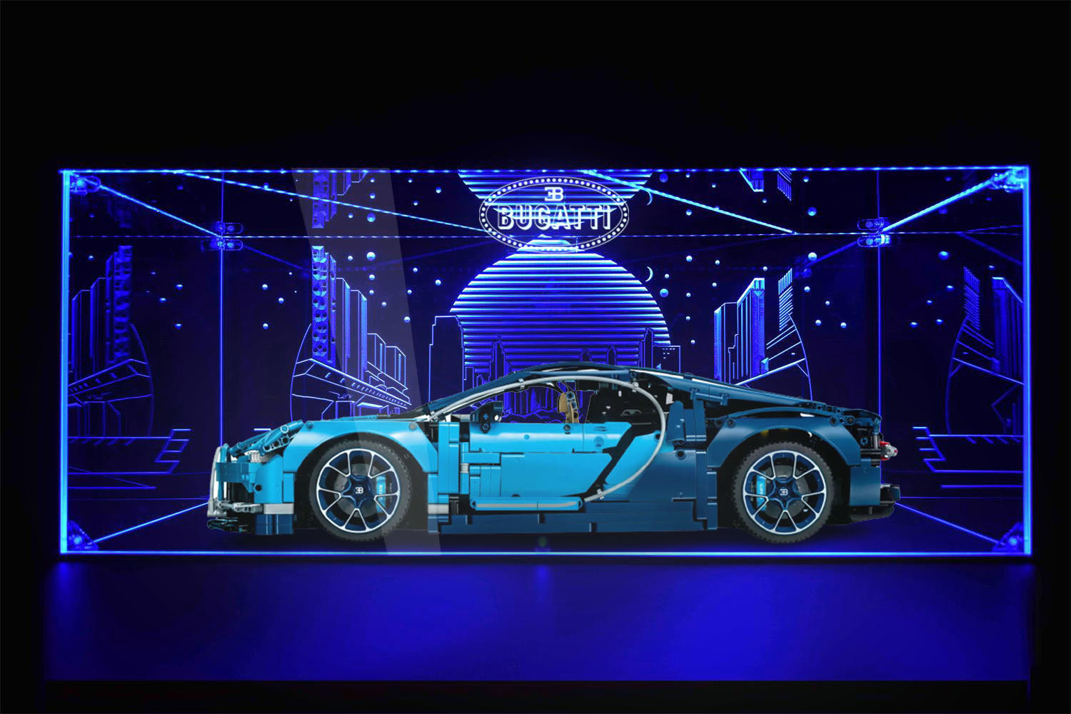 LED Display Case For Lego Bugatti Chiron 42083