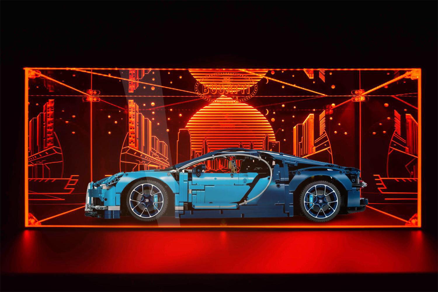 LED Display Case For Lego Bugatti Chiron 42083