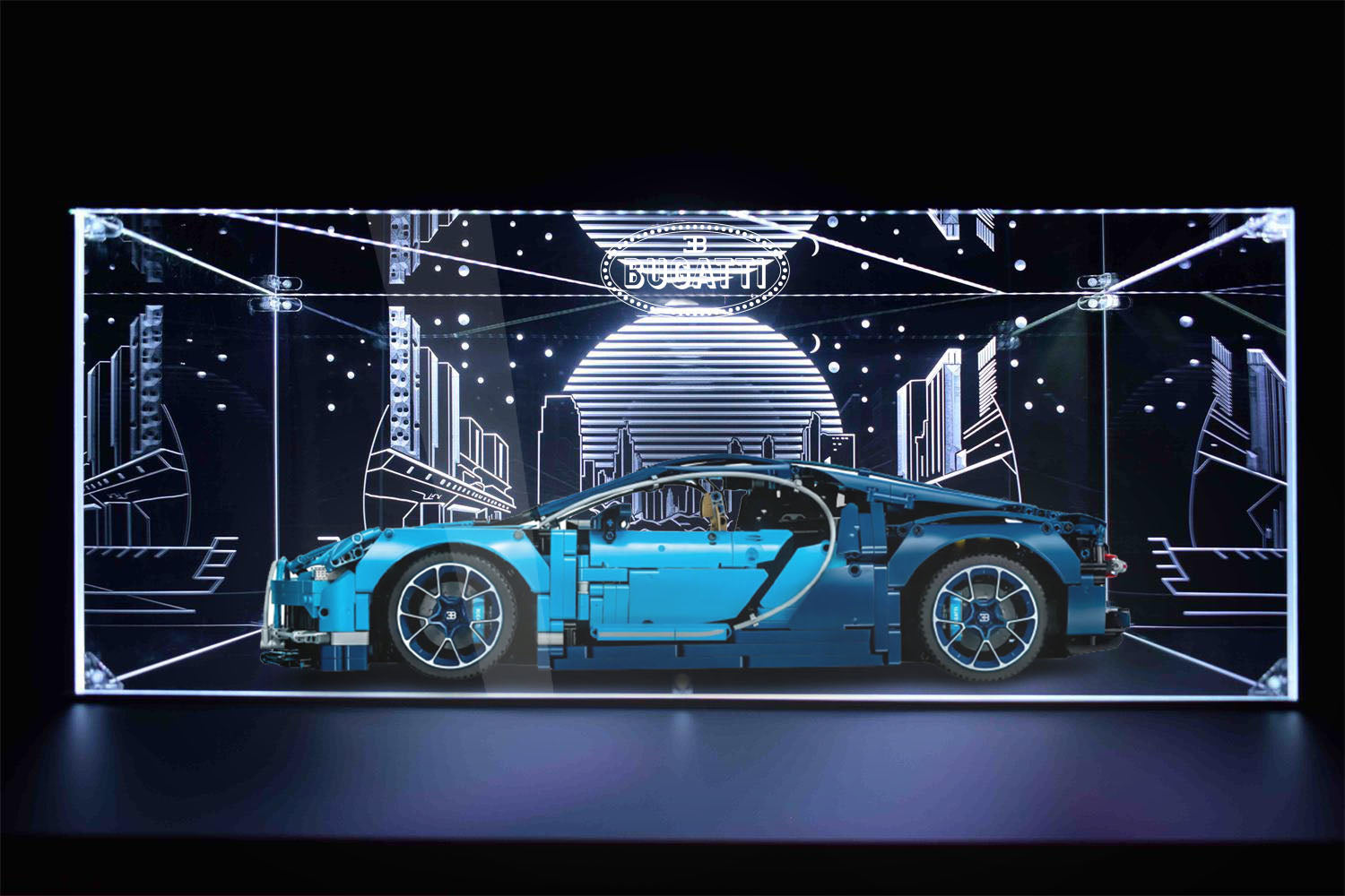 LED Display Case For Lego Bugatti Chiron 42083