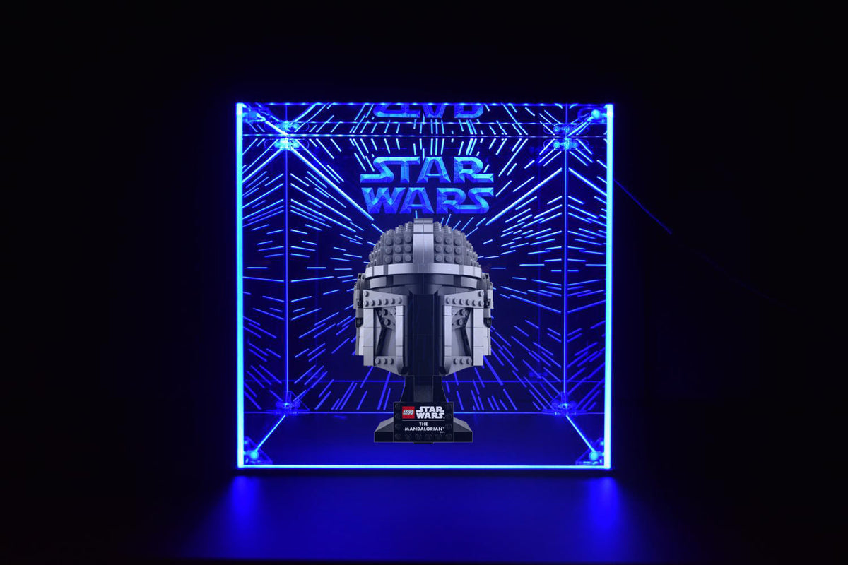 LED Display Case For Lego 75328 Mandolorian Helmet | LED LAB CAVE