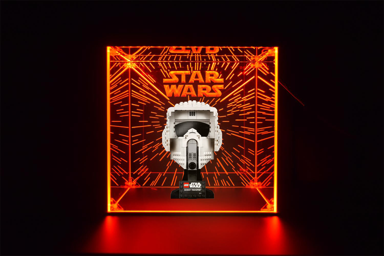 LED Display Case For Lego Captain Rex™ Helmet, Collectible Figures