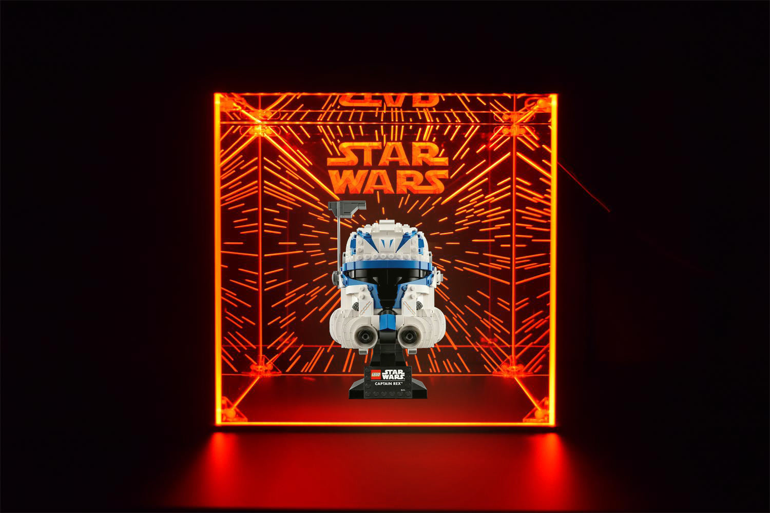 LED Display Case For Lego Captain Rex™ Helmet, Collectible Figures