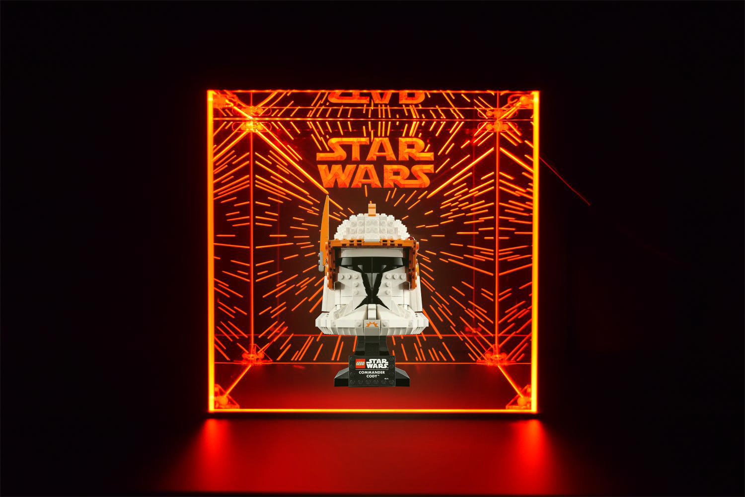 LED Display Case For Lego Captain Rex™ Helmet, Collectible Figures