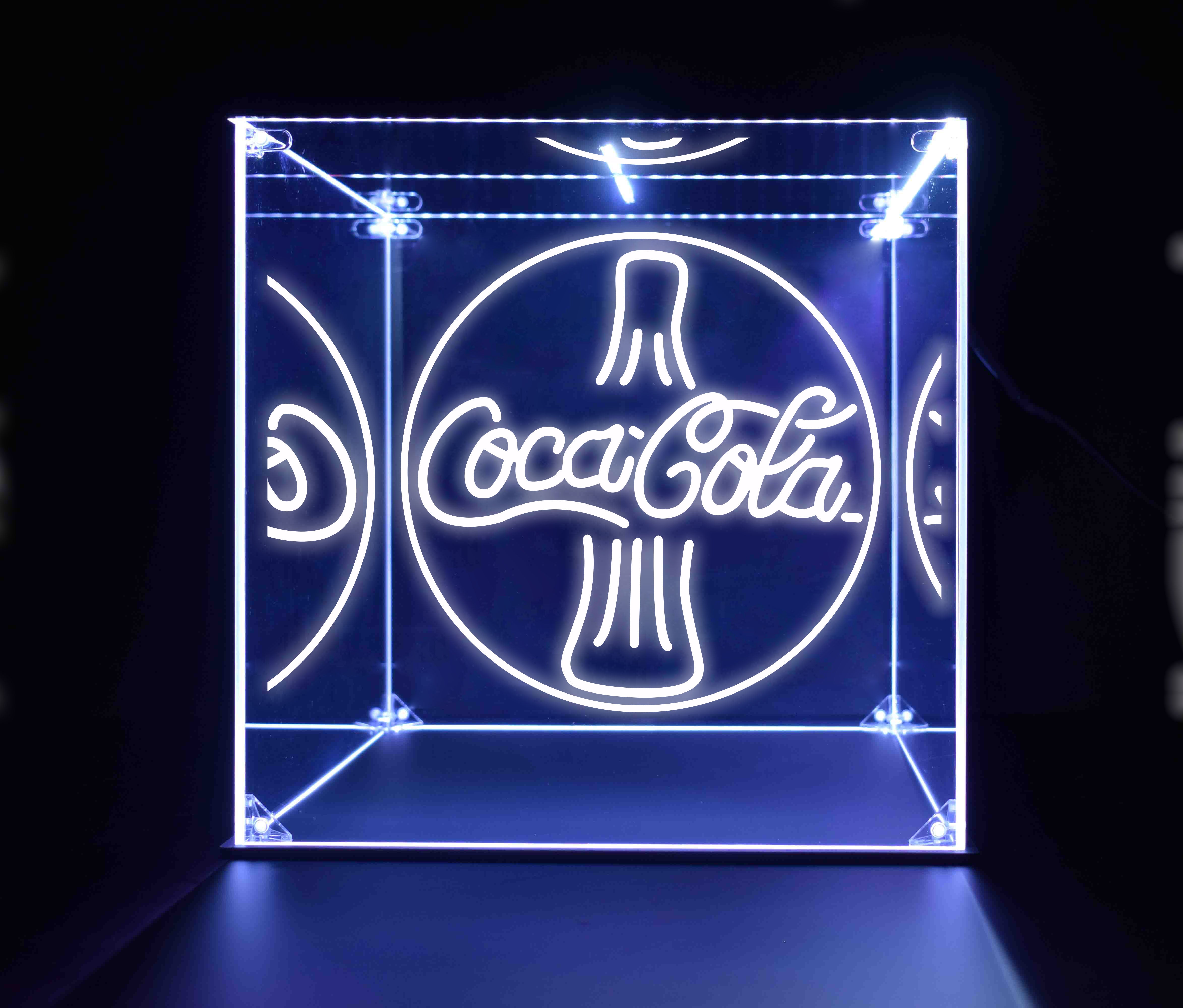 Wine, Champagne, Liquor, Beverage Bottle LED Display Case, Coca Cola Collection