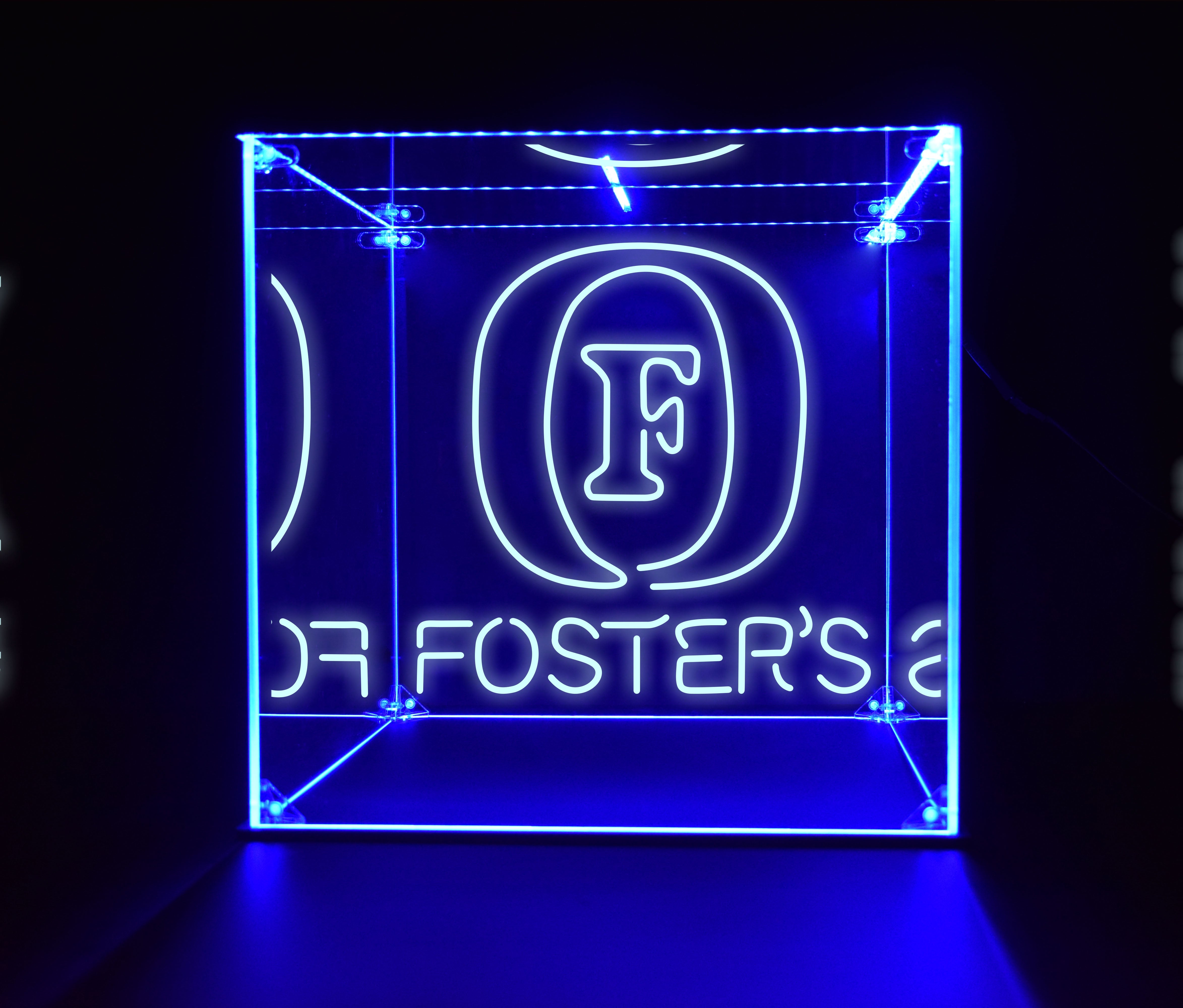 Wine, Champagne, Liquor, Beverage Bottle LED Display Case, Foster's Collection