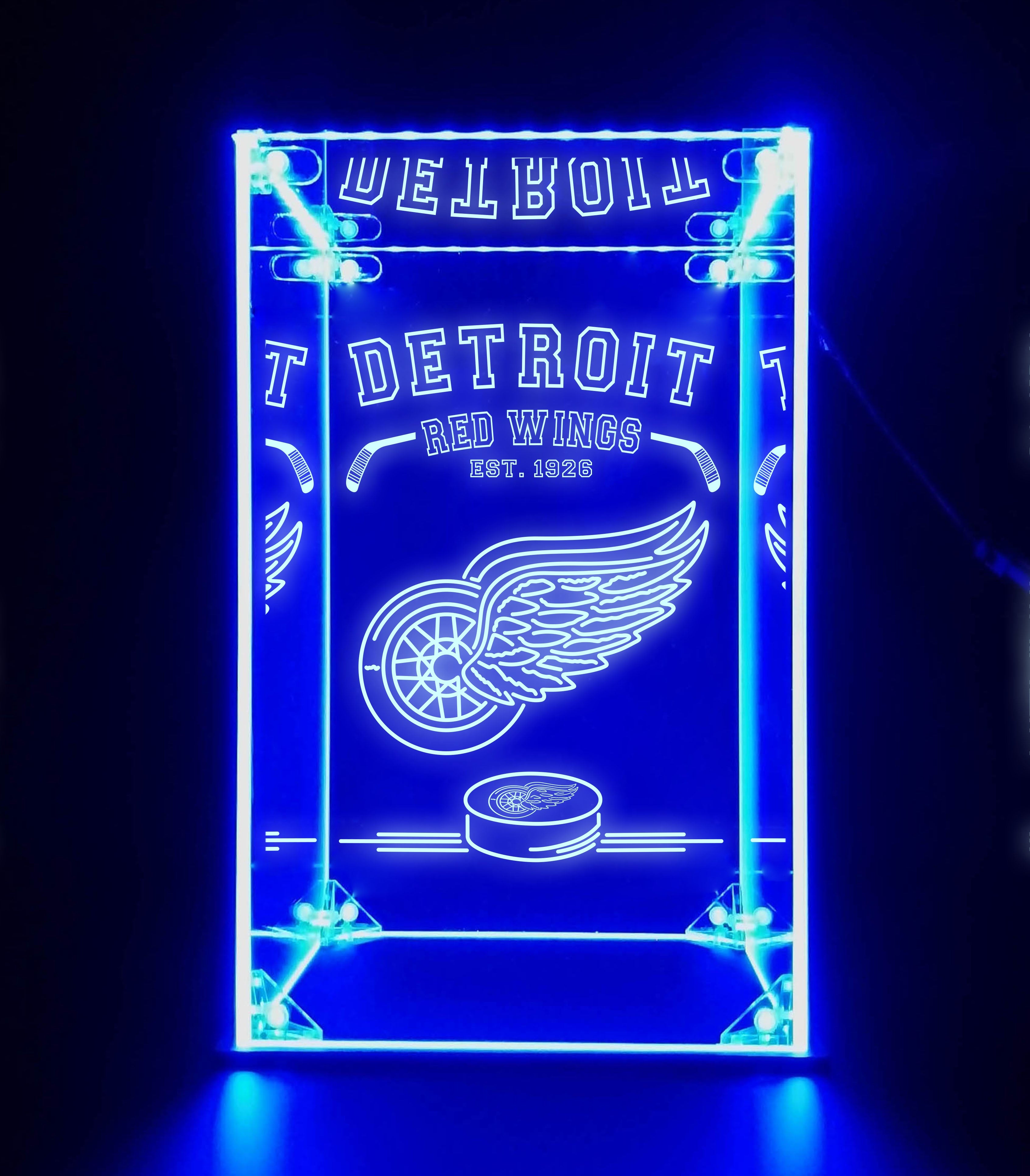 LED Display Case For Detroit Red Wings Sports Memorabilia