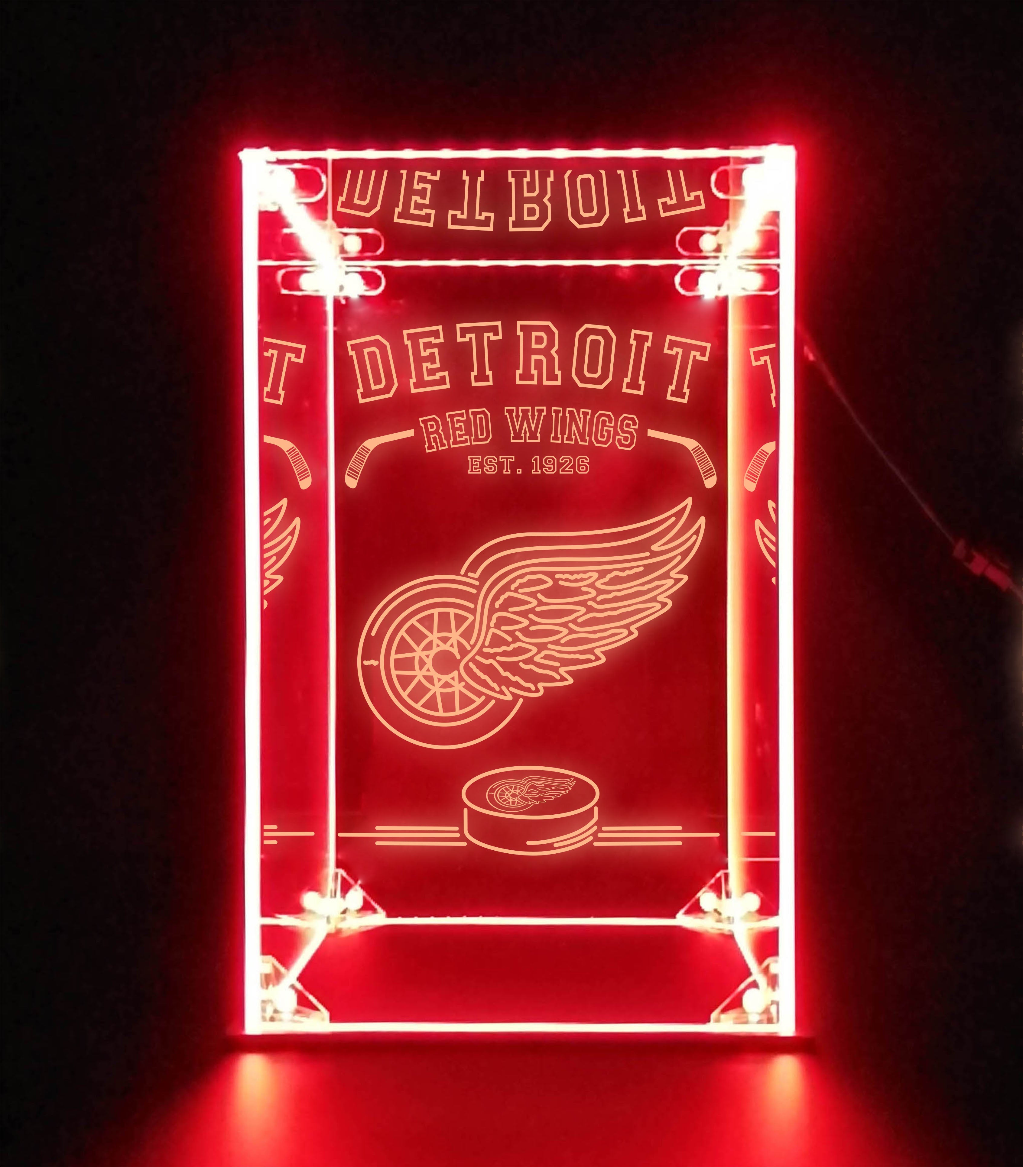 LED Display Case For Detroit Red Wings Sports Memorabilia