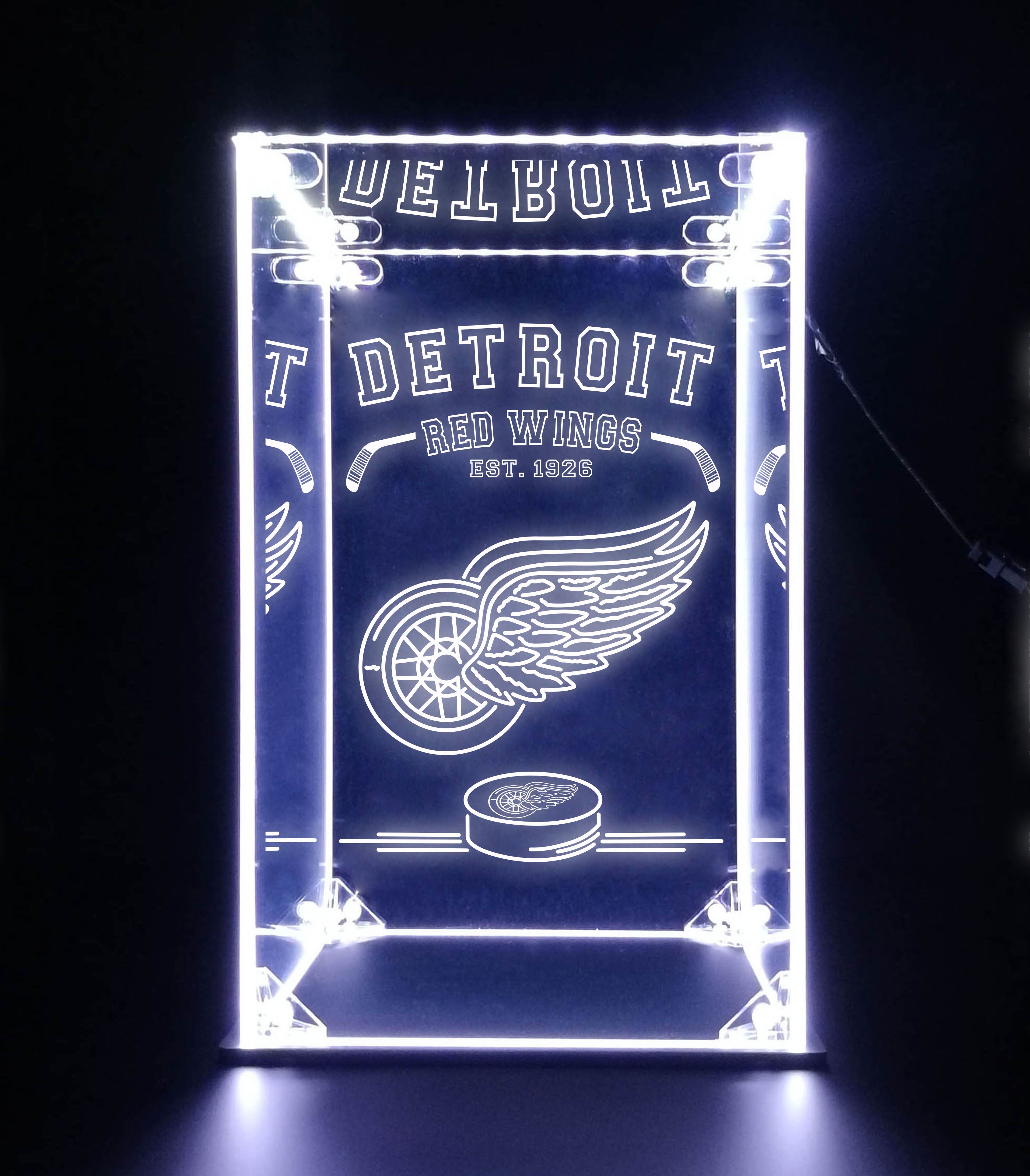 LED Display Case For Detroit Red Wings Sports Memorabilia