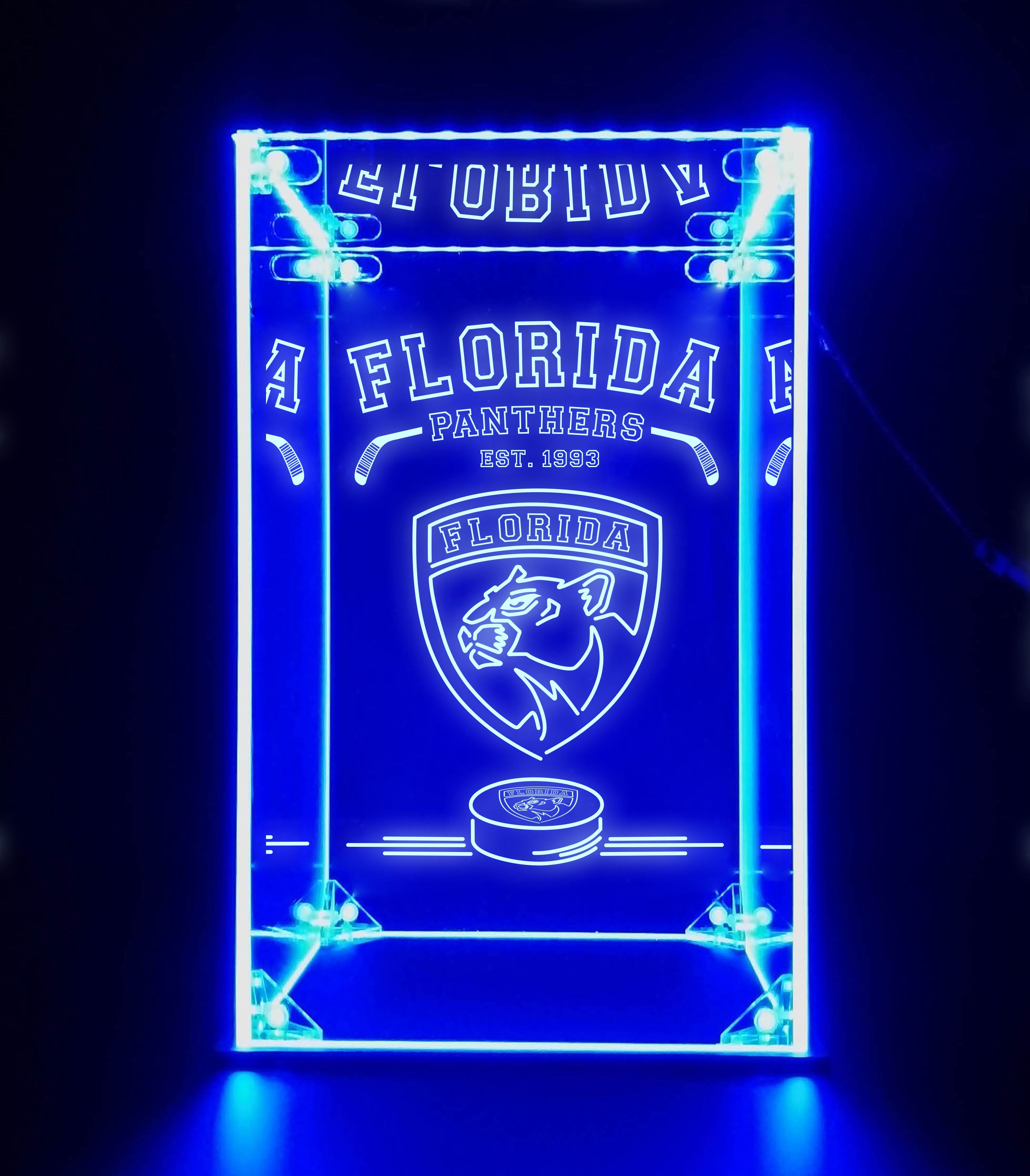 LED Display Case For Florida Panthers Sports Memorabilia