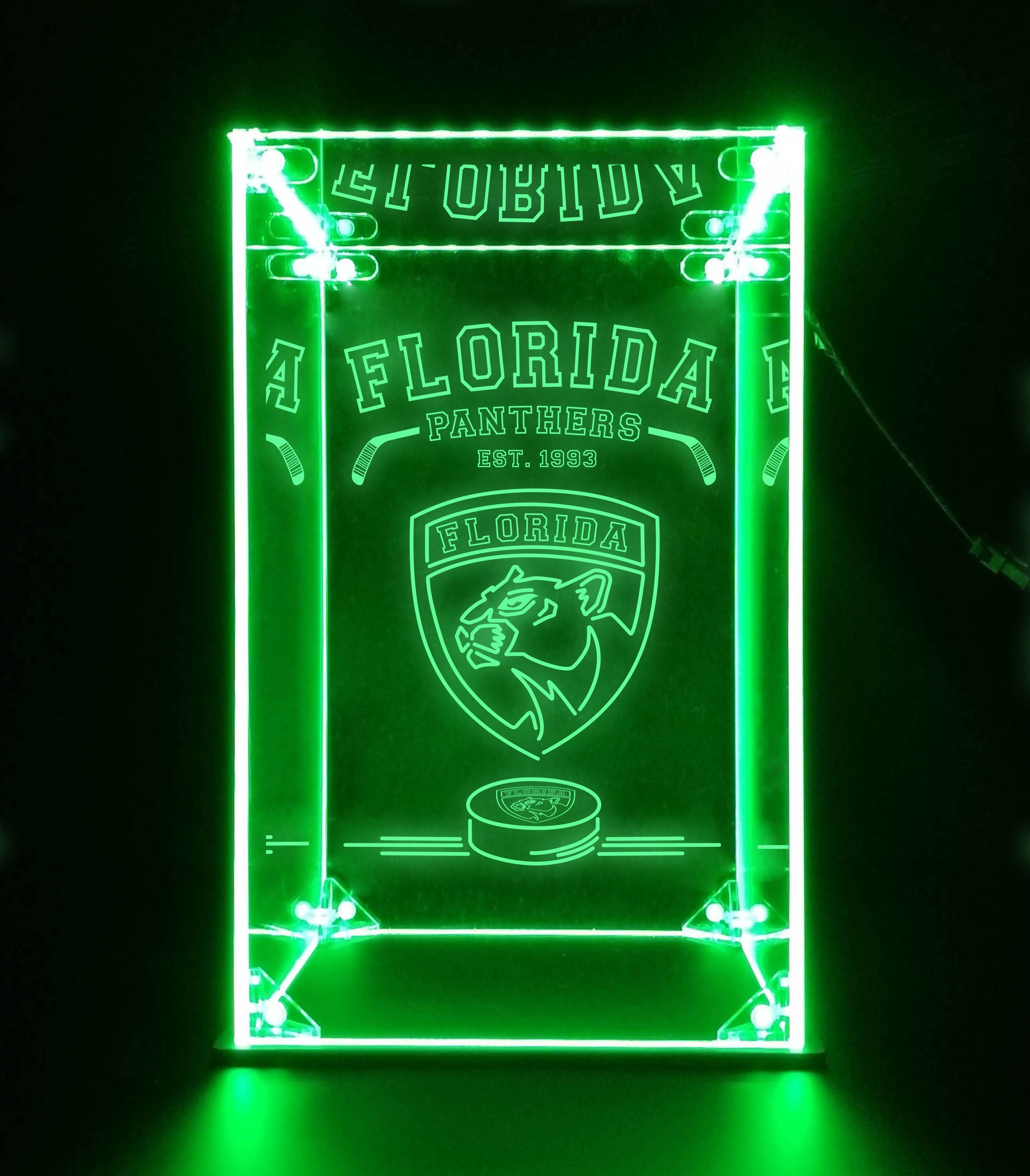 LED Display Case For Florida Panthers Sports Memorabilia