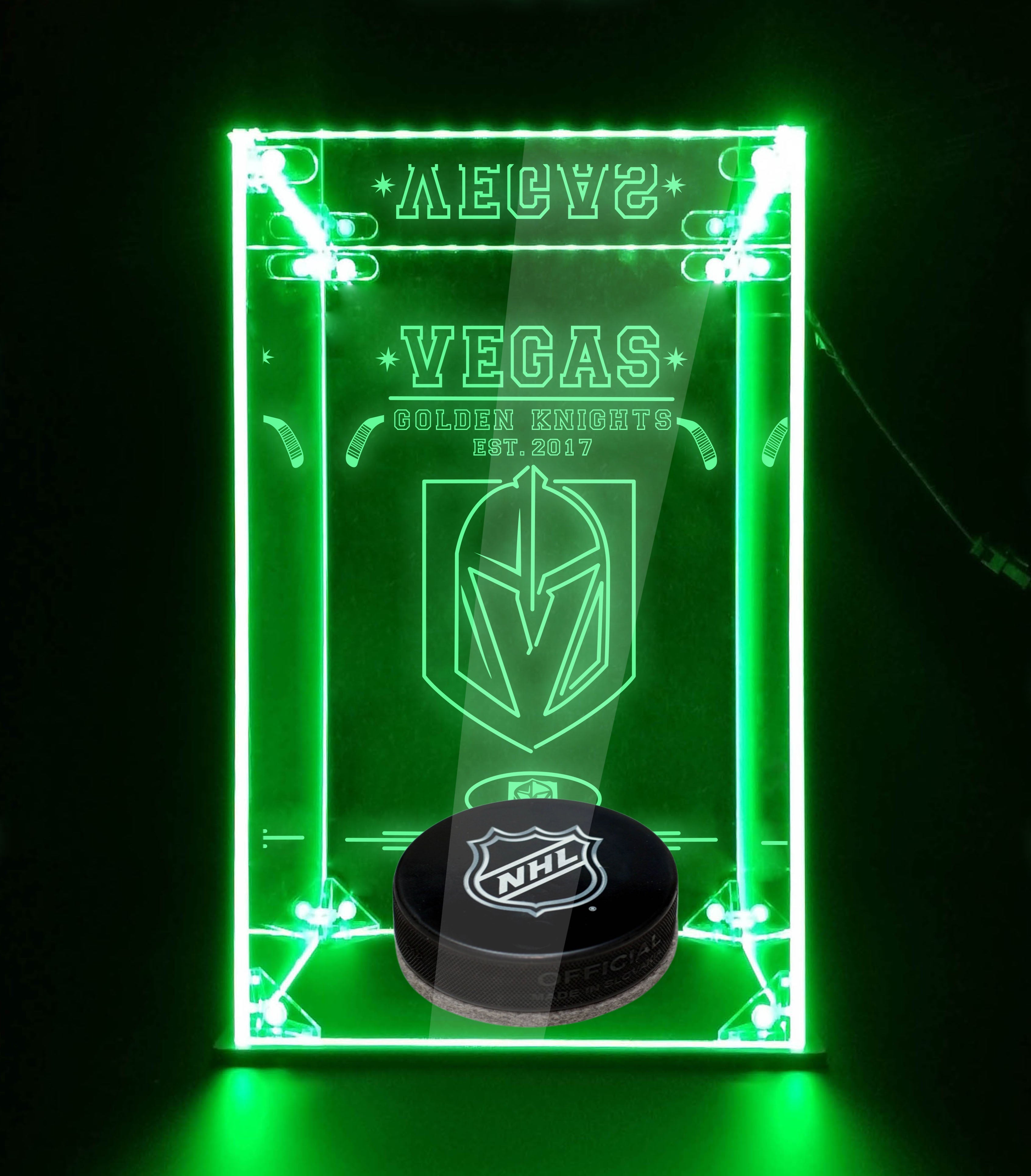 LED Display Case For Vegas Golden Knights Sports Memorabilia