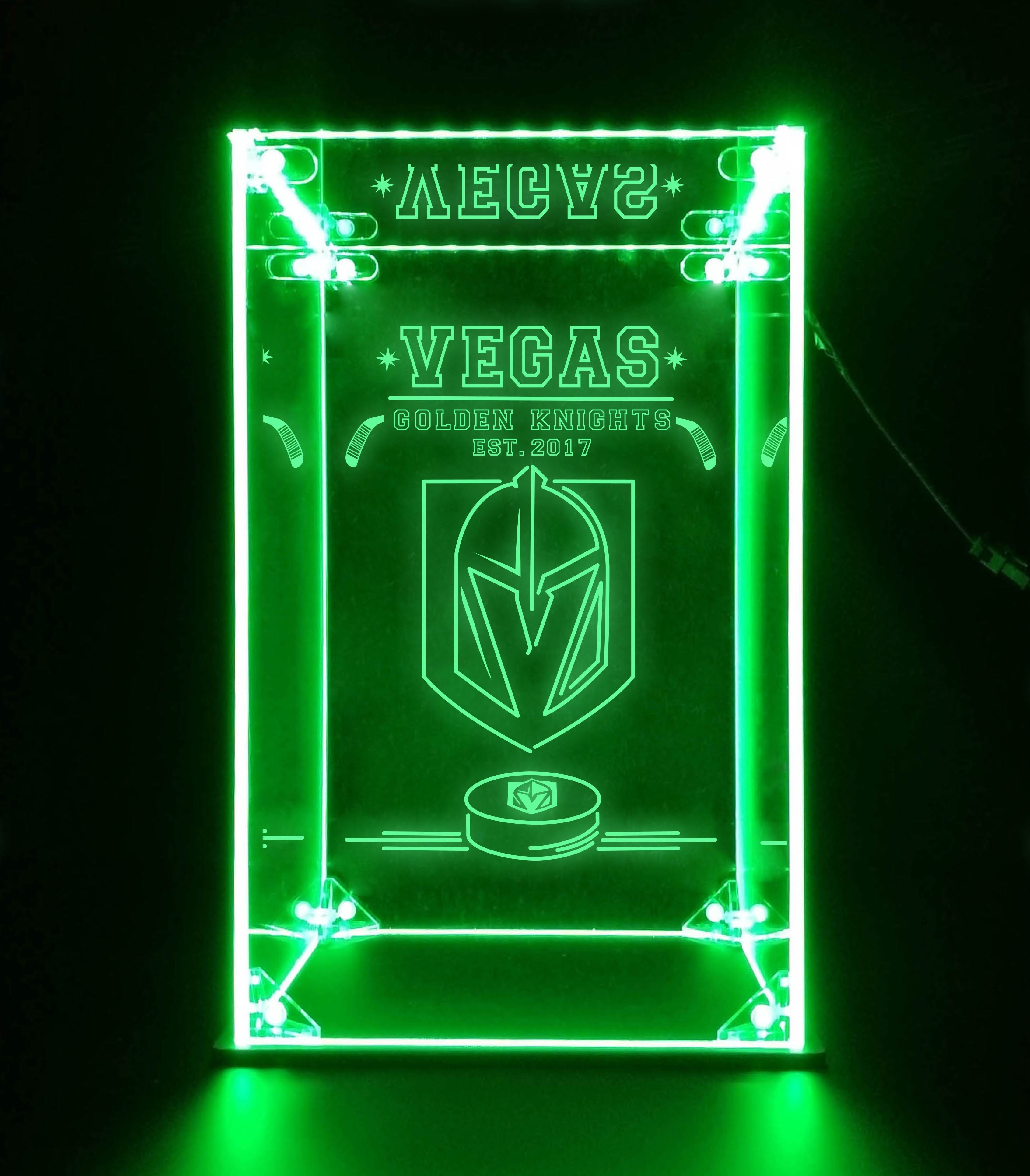 LED Display Case For Vegas Golden Knights Sports Memorabilia