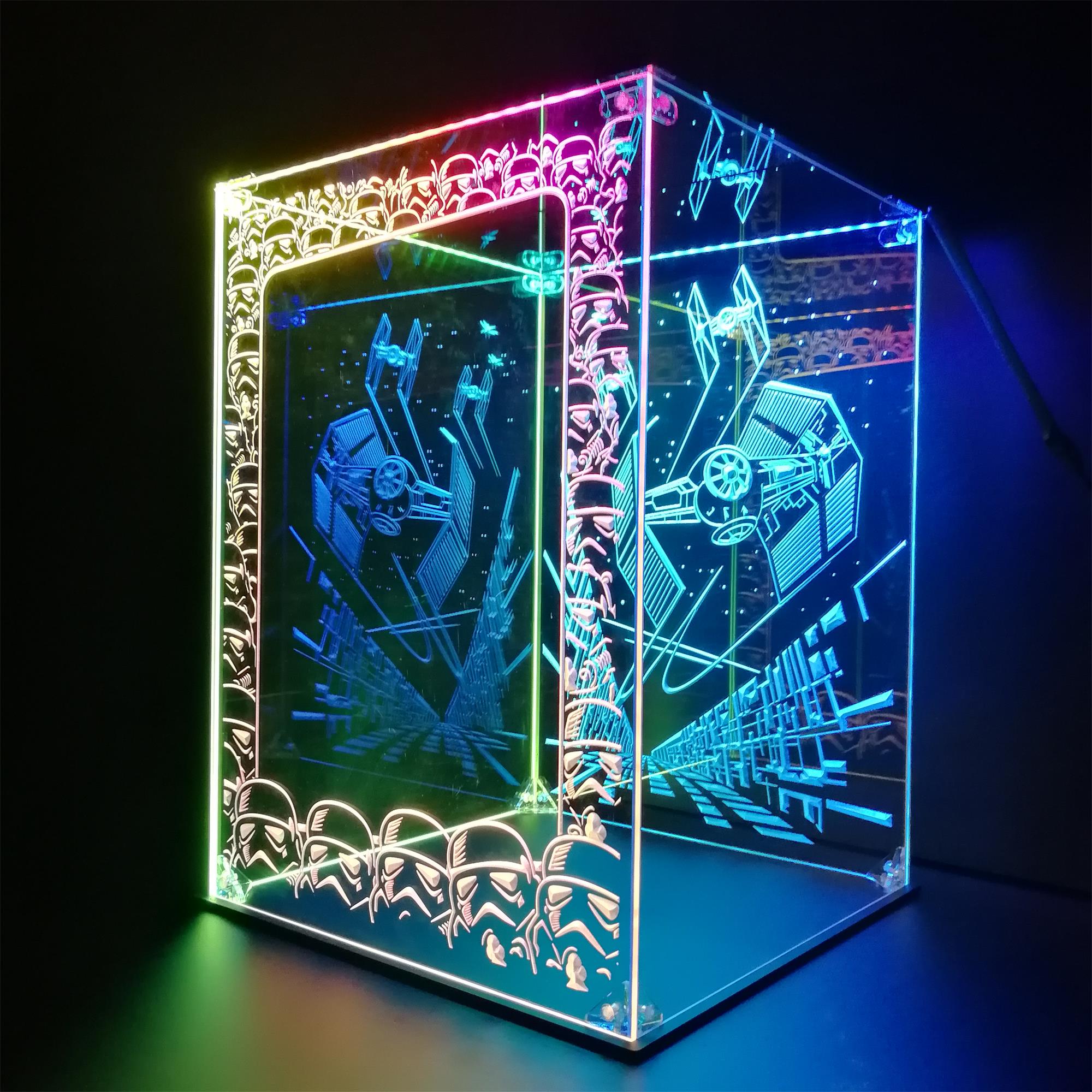 Acrylic LED Display Case For Lego Star Wars Sets, Lego Helmet, Collectible Figures