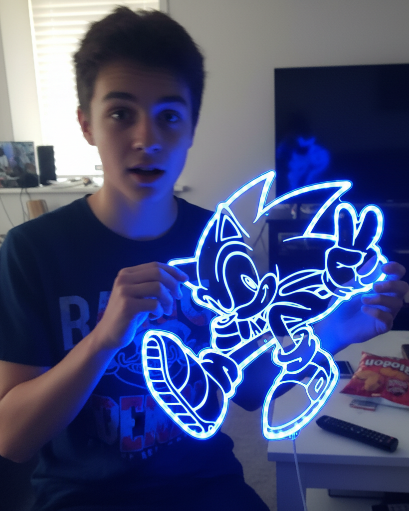 Sonic Neon RGB Edge Lit LED Sign