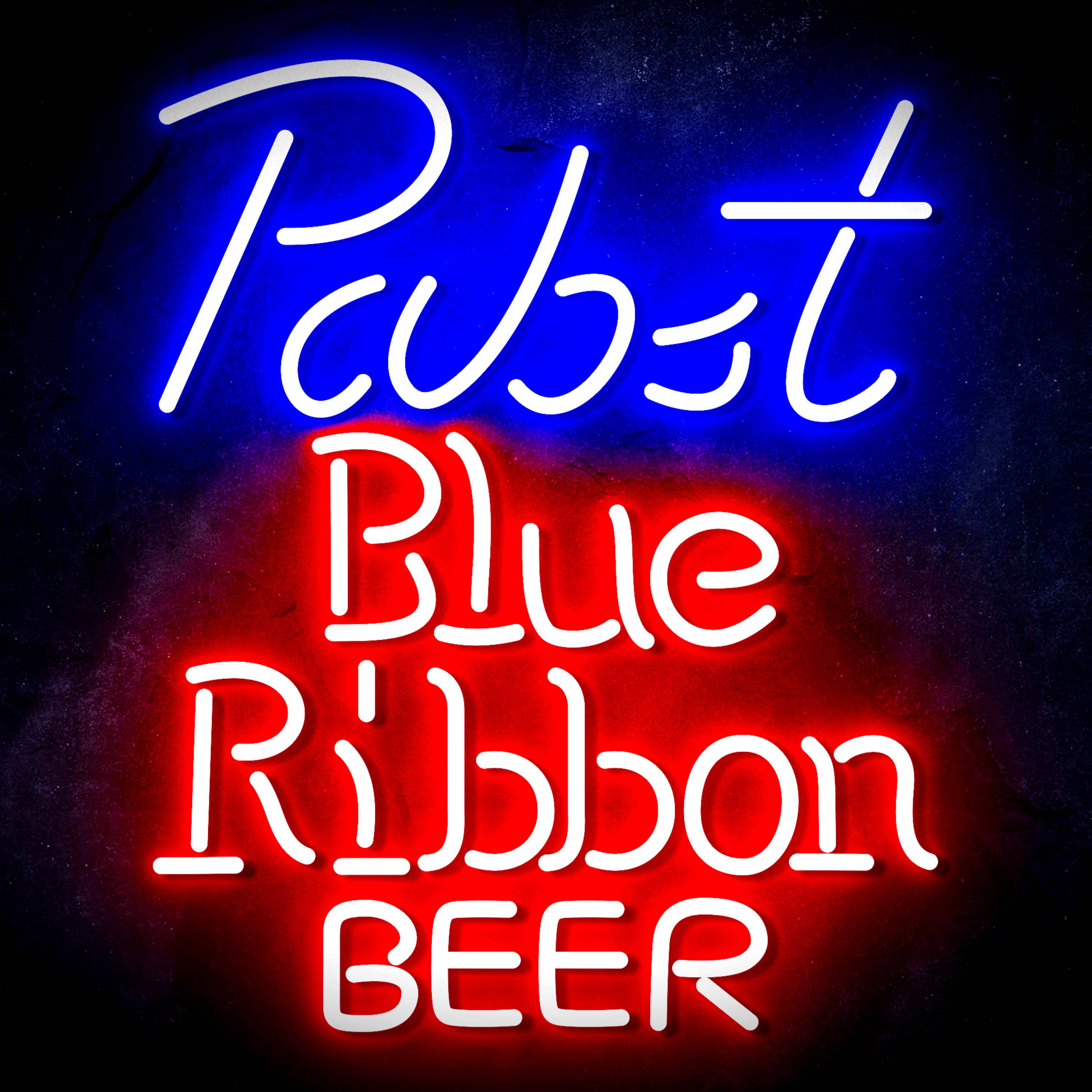 Pabst Blue Ribbon Beer Flex Neon-like LED Sign