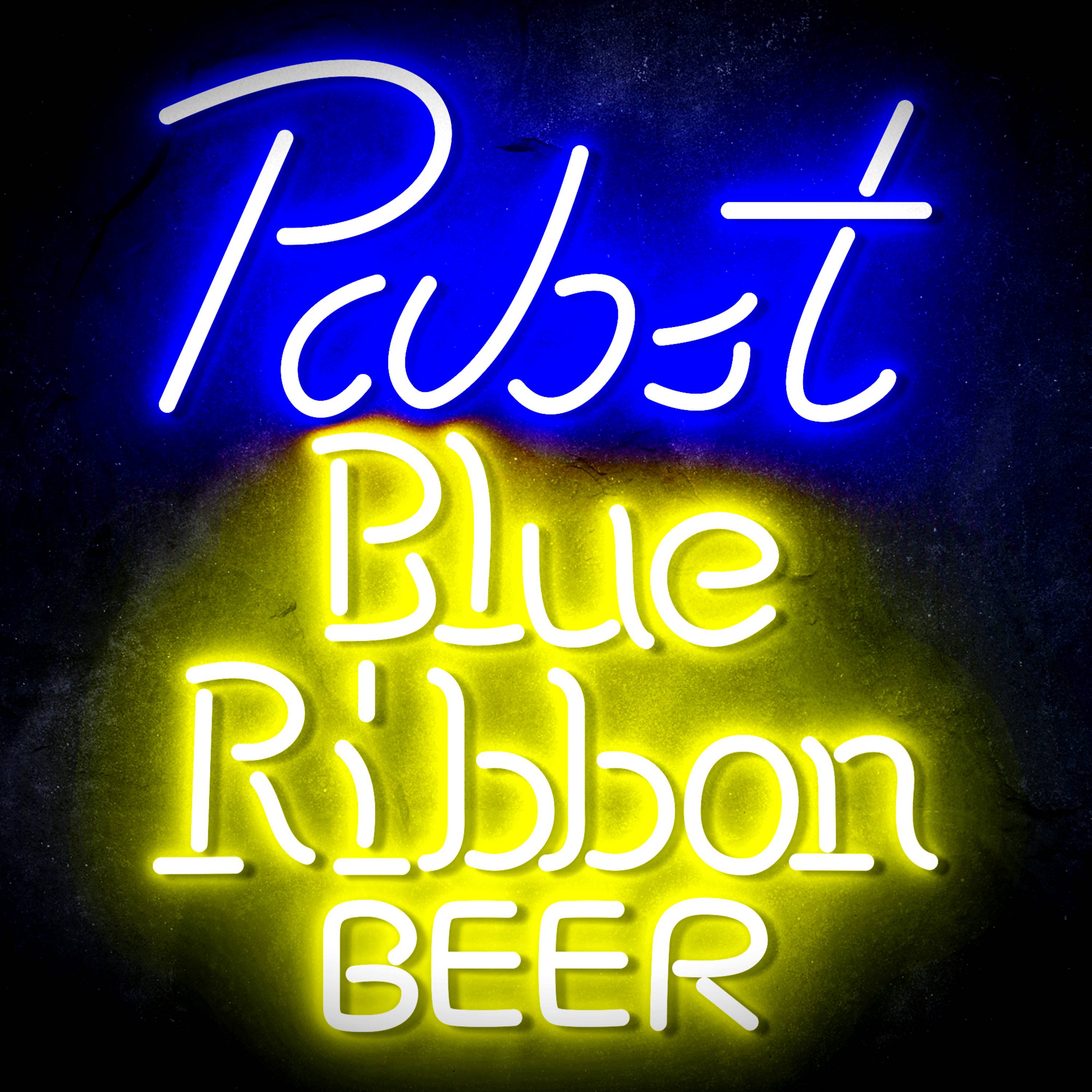 Pabst Blue Ribbon Beer Flex Neon-like LED Sign