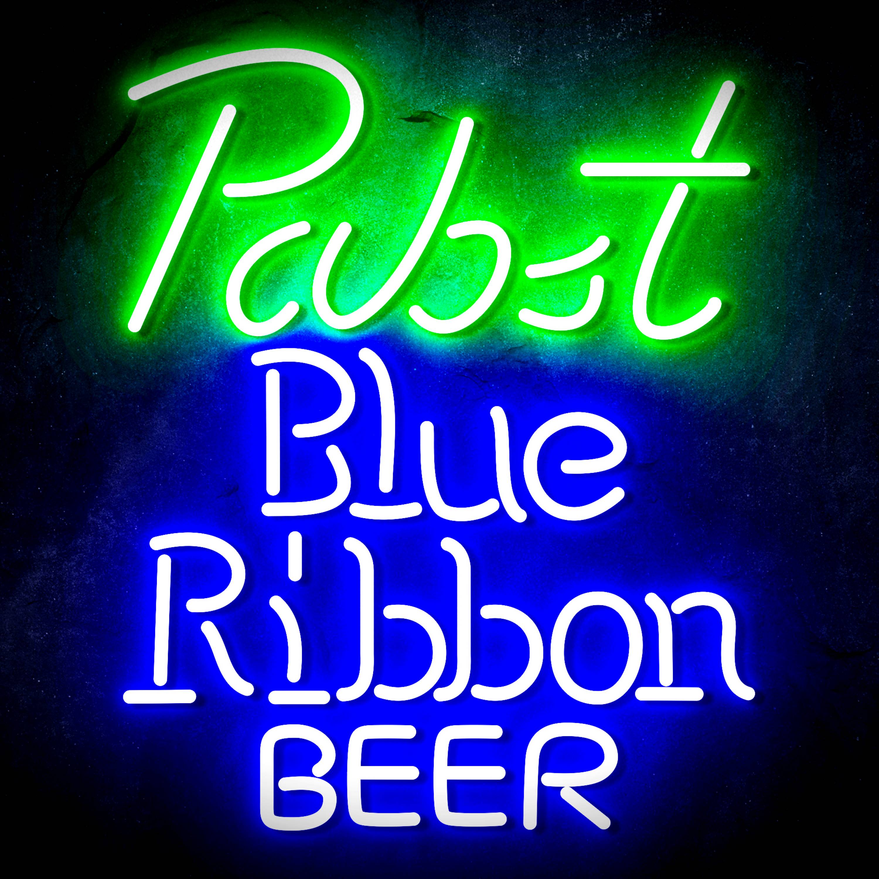 Pabst Blue Ribbon Beer Flex Neon-like LED Sign