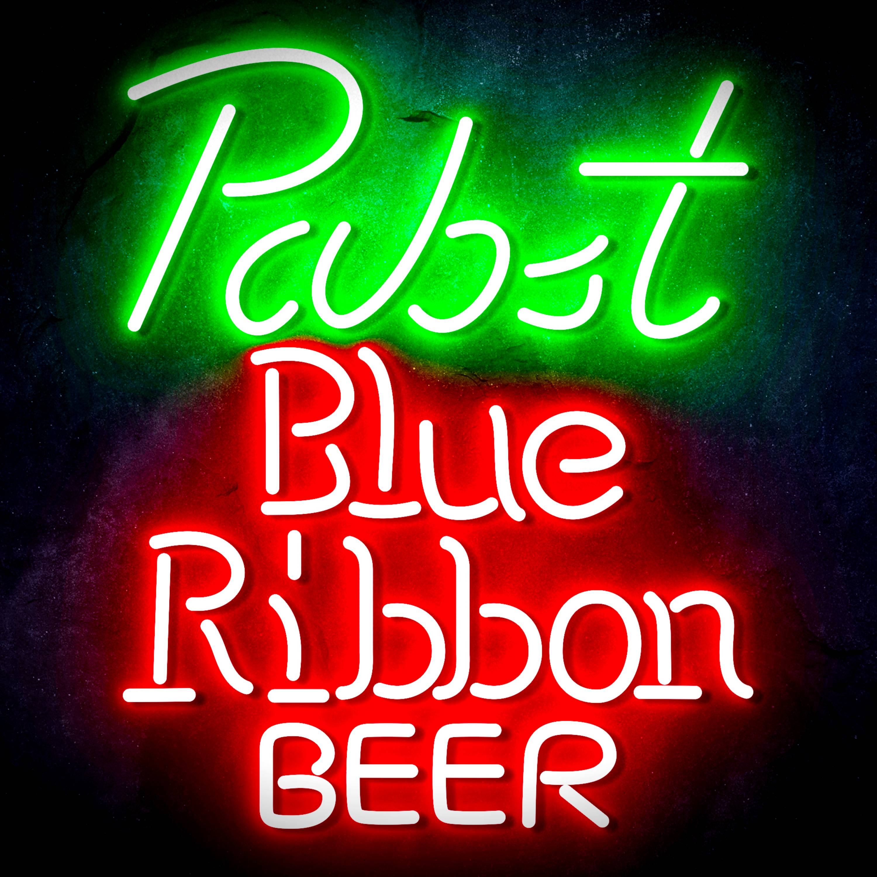 Pabst Blue Ribbon Beer Flex Neon-like LED Sign